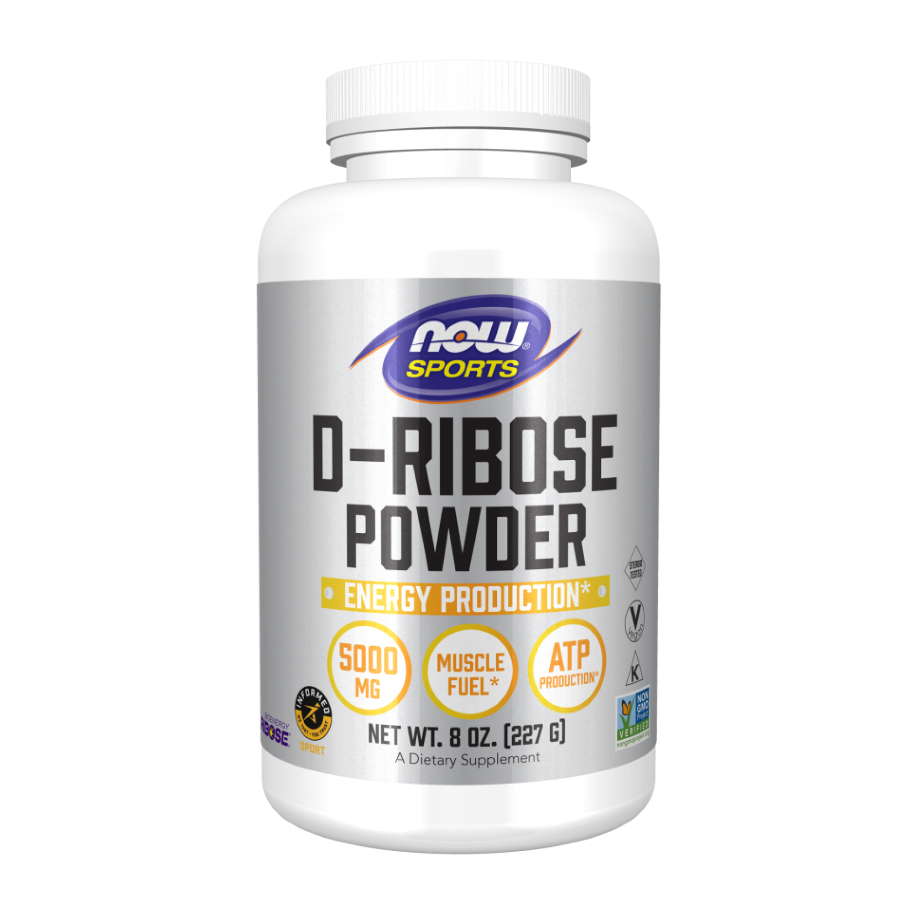 Now Foods D-Ribose Powder - 227g 2023-10-5233