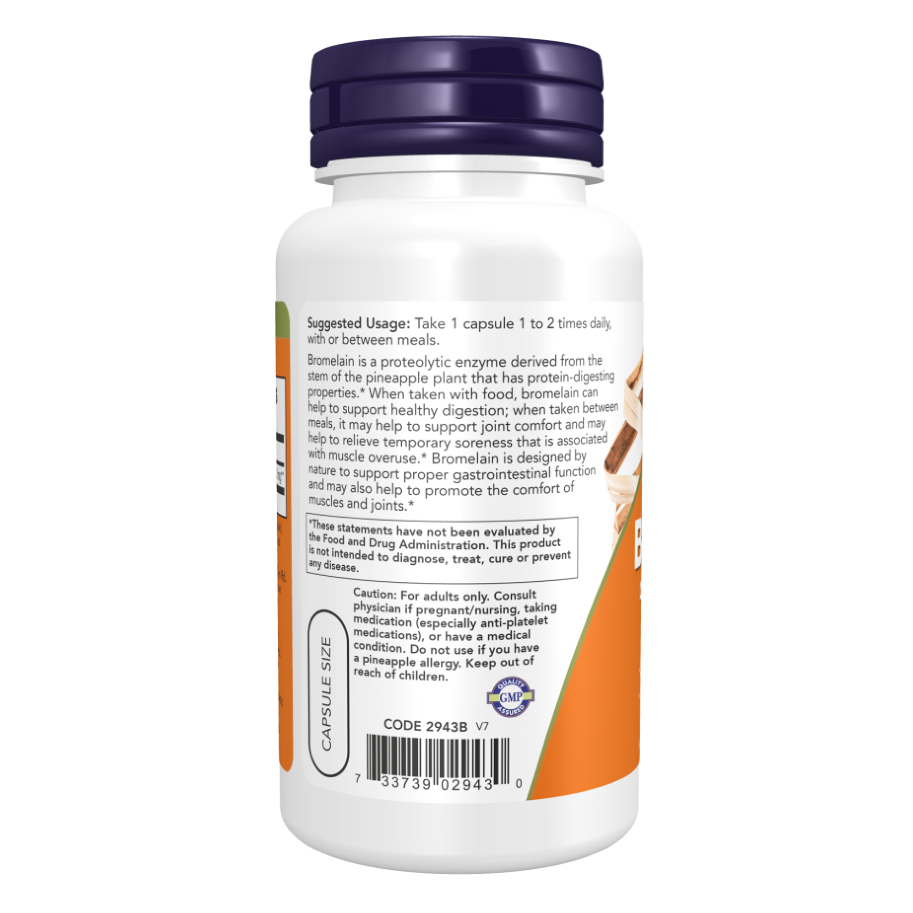 Now Foods Bromelain 500mg - 60 vcaps 2022-10-2607