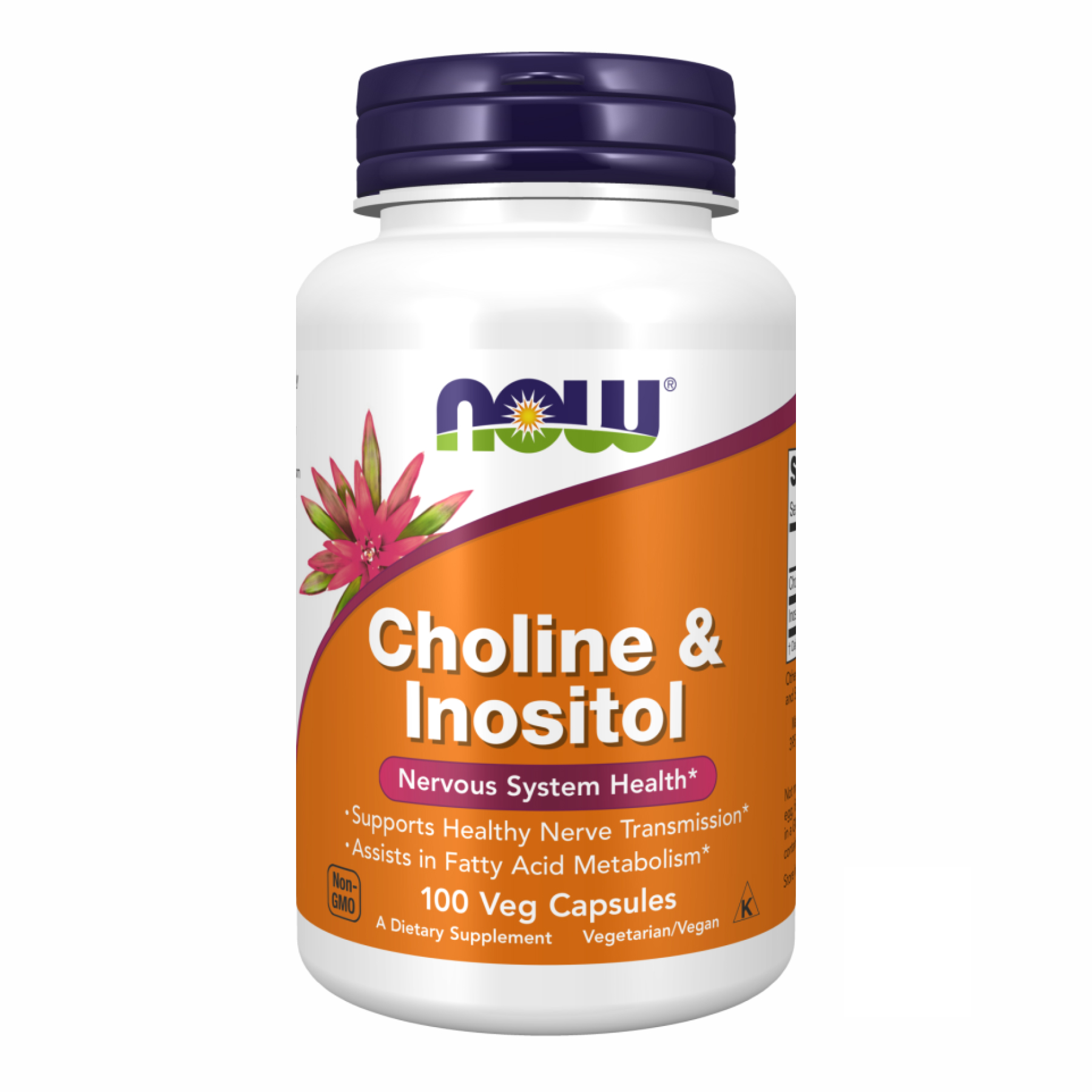 Now Foods Choline & Inositol 250/250mg - 100 vcaps 2022-10-0004