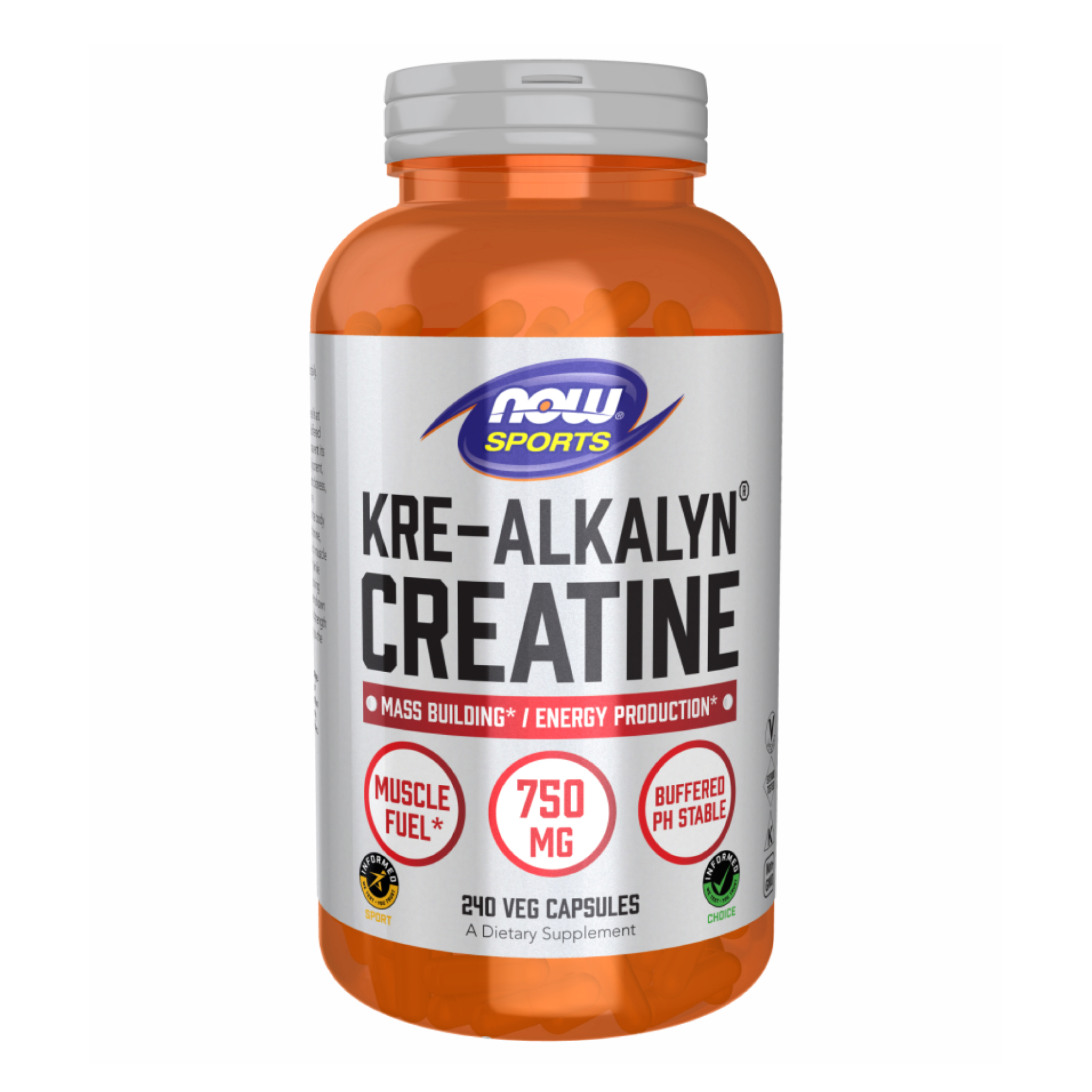 Now Foods Kre-Alkalyn(R) Creatine 750 mg - 120 caps 2022-10-2396