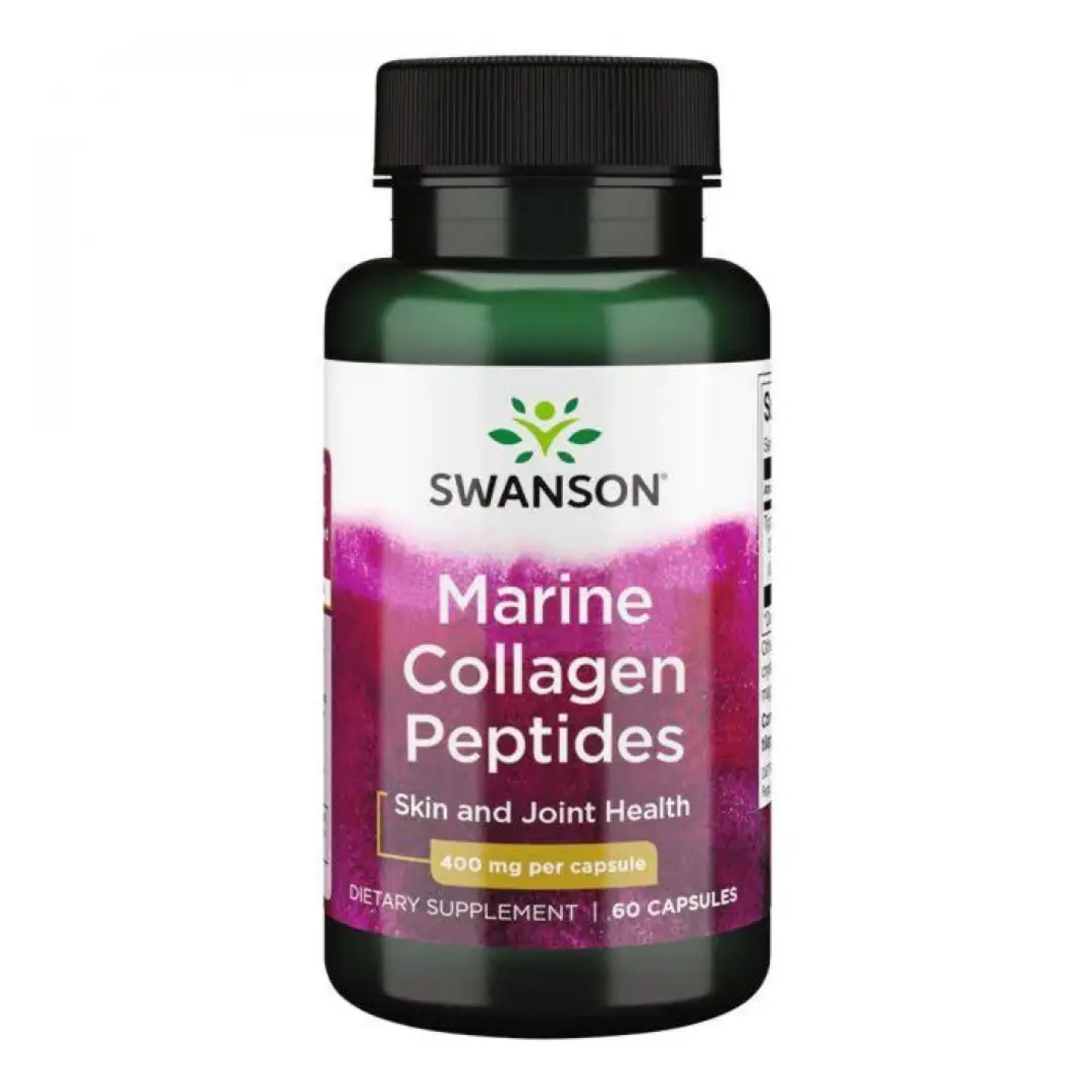 Swanson Type I Hydrolyzed Marine Collagen Peptides 400mg - 60 caps 2023-10-4061