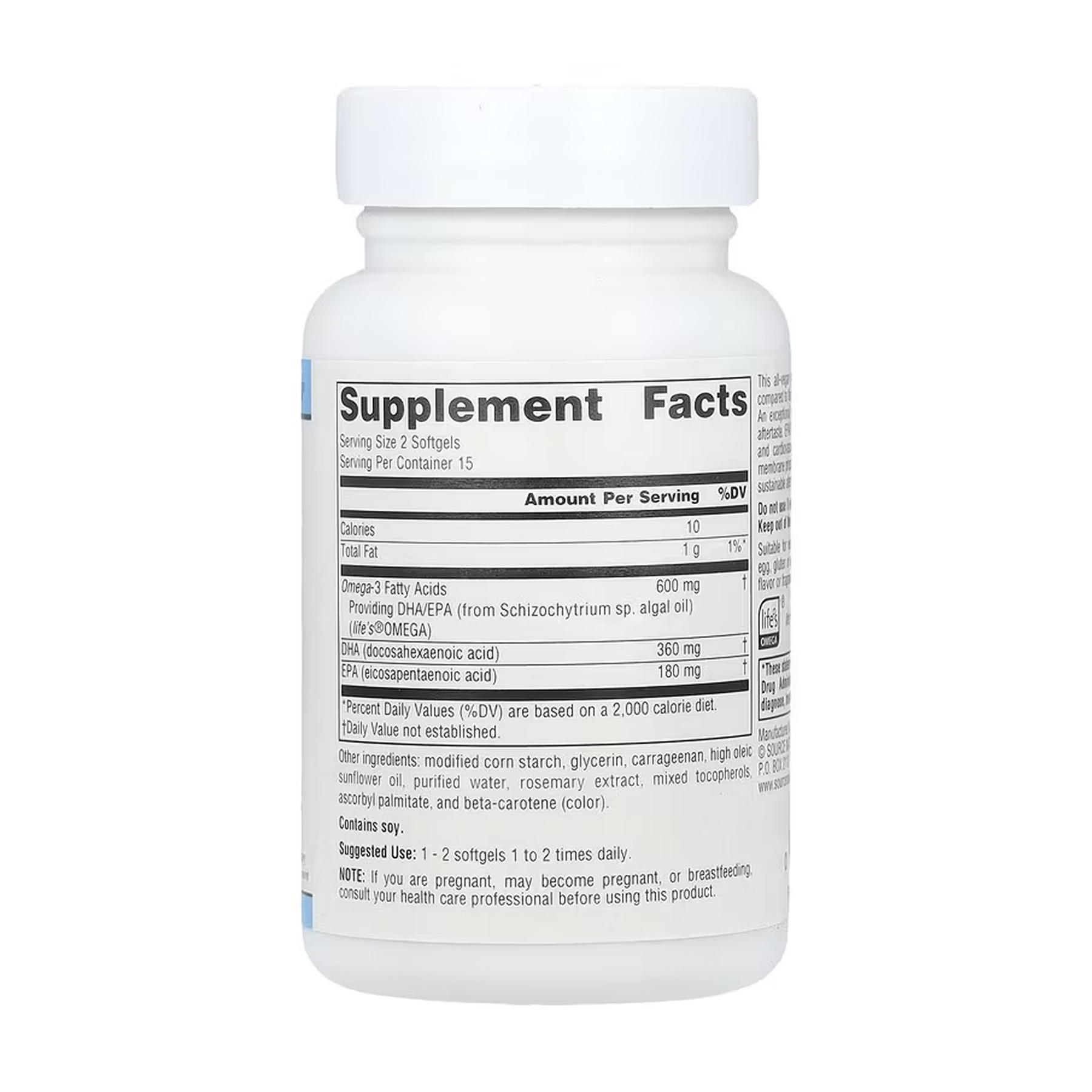 Source Naturals Vegan Omega-3s EPA-DHA 300 mg - 30 softgels 2023-10-6613