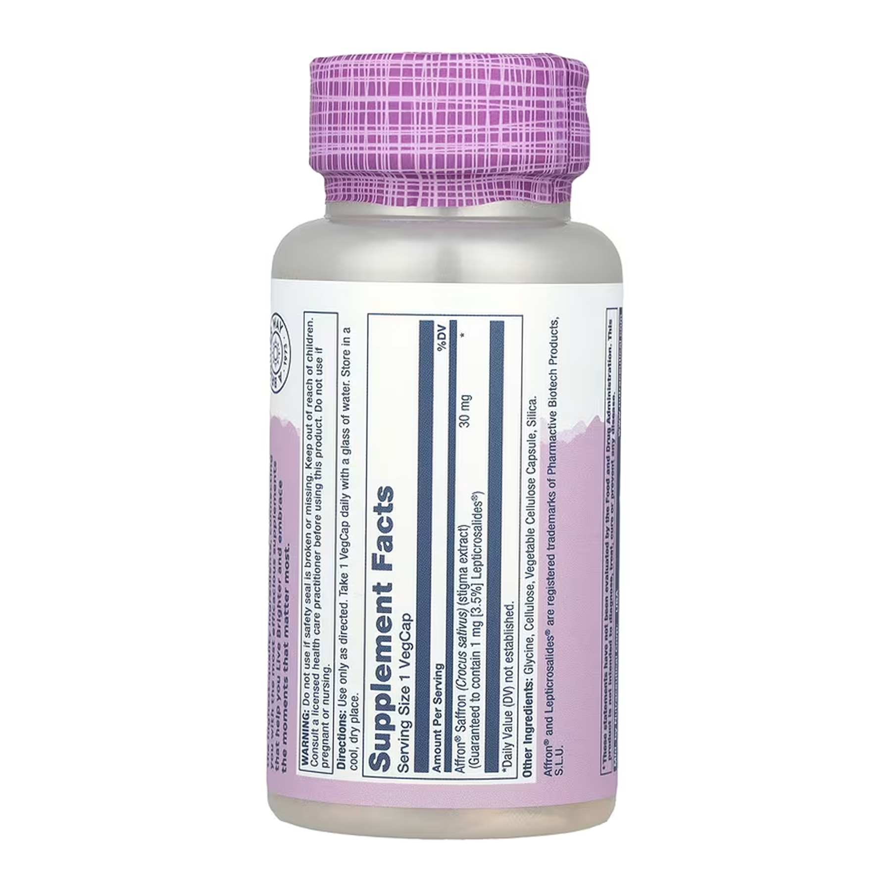 Solaray Vital Extracts Saffron - 30 vcaps 2023-10-7014