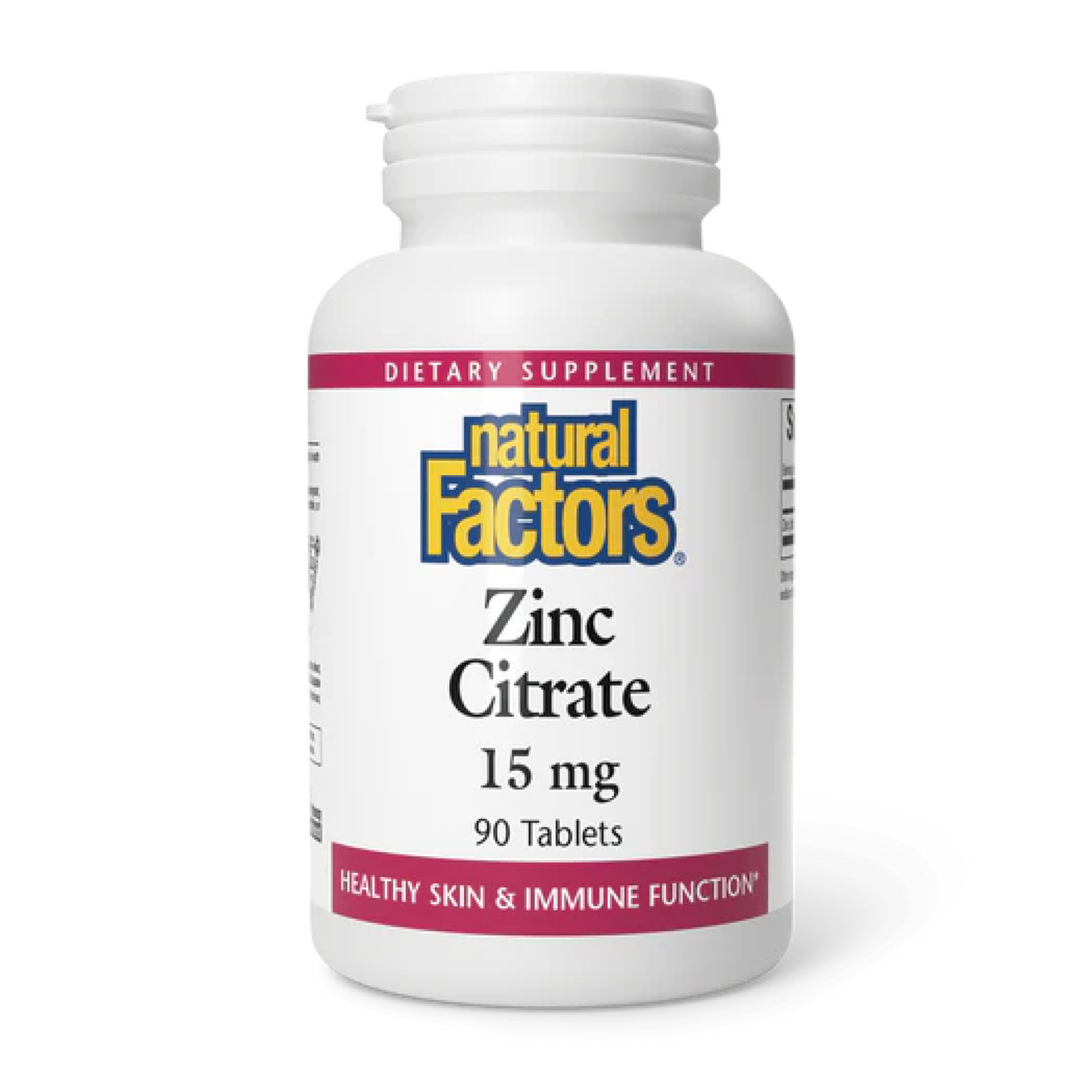 Natural Factors Zinc Citrate 15mg - 90 tabs 2023-10-3825