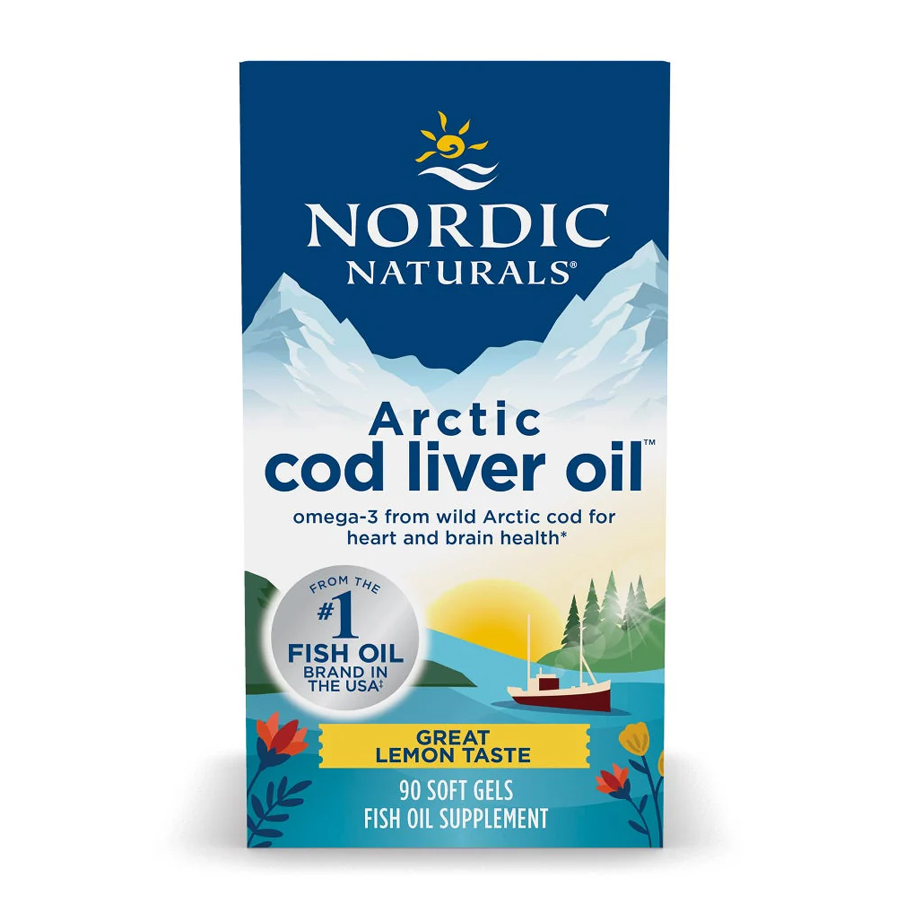 Nordic Naturals Arctic Cod Liver Oil - 90 softgels 2023-10-5974