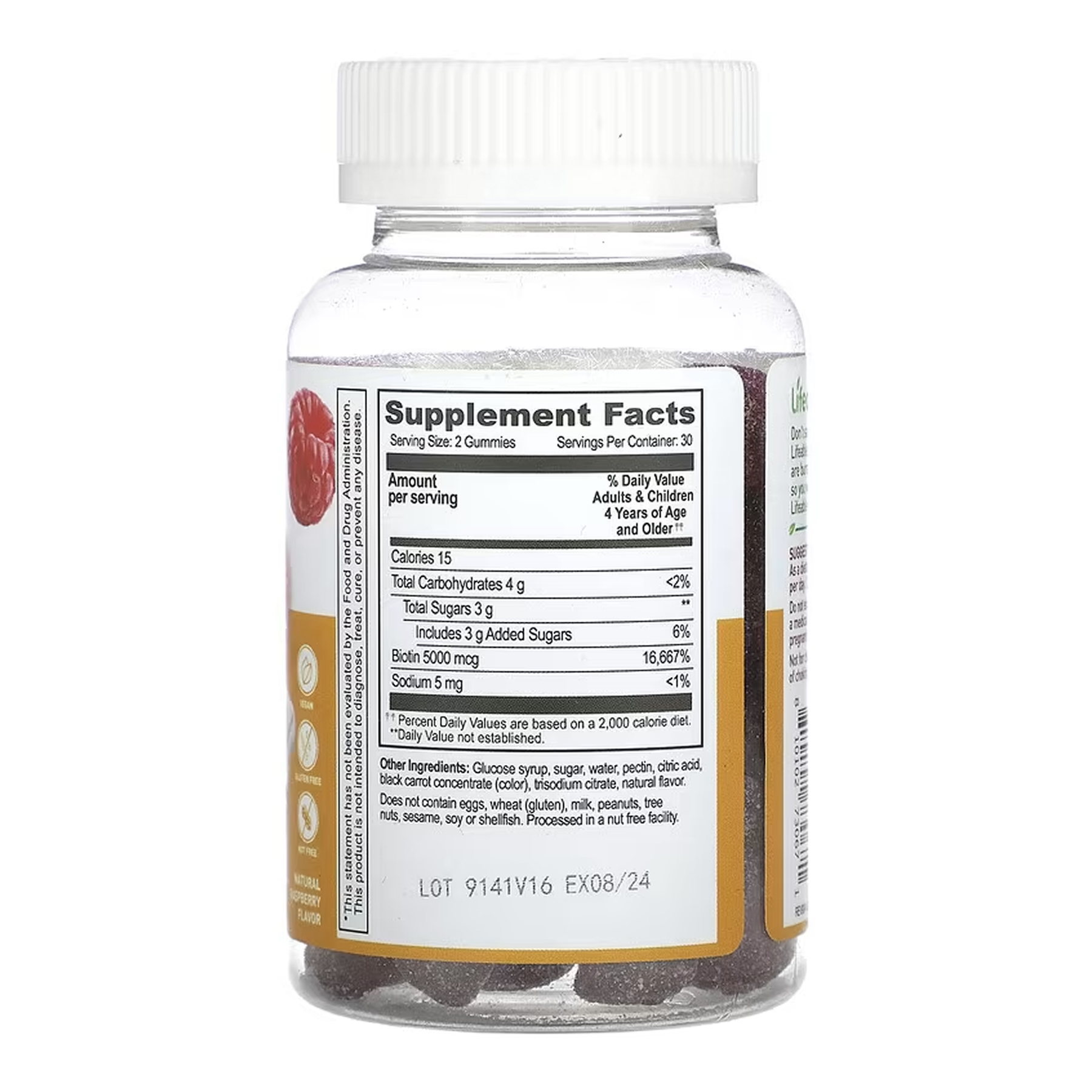 Lifeable Biotin 5,000 mcg Kids - 60 gummies 2023-10-7265
