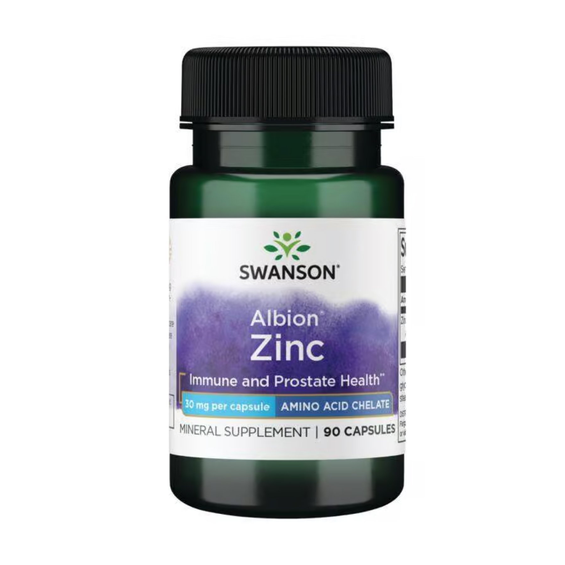 Swanson Albion Zinc 30 mg - 90 cap 100-70-1369590-20