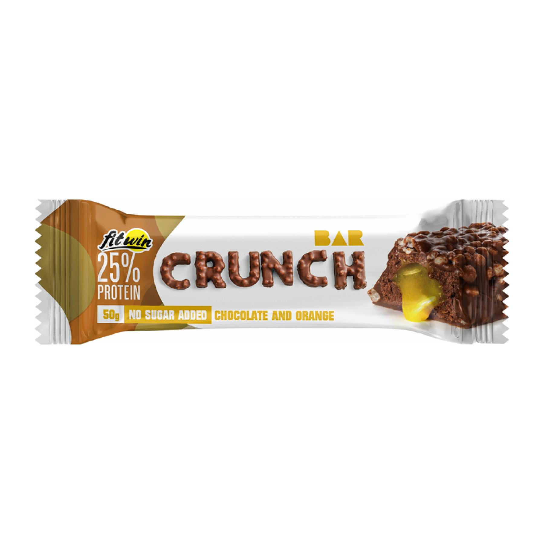 FitWin Crunch Bar - 12x50g Chocolate and Orange 2023-10-4083