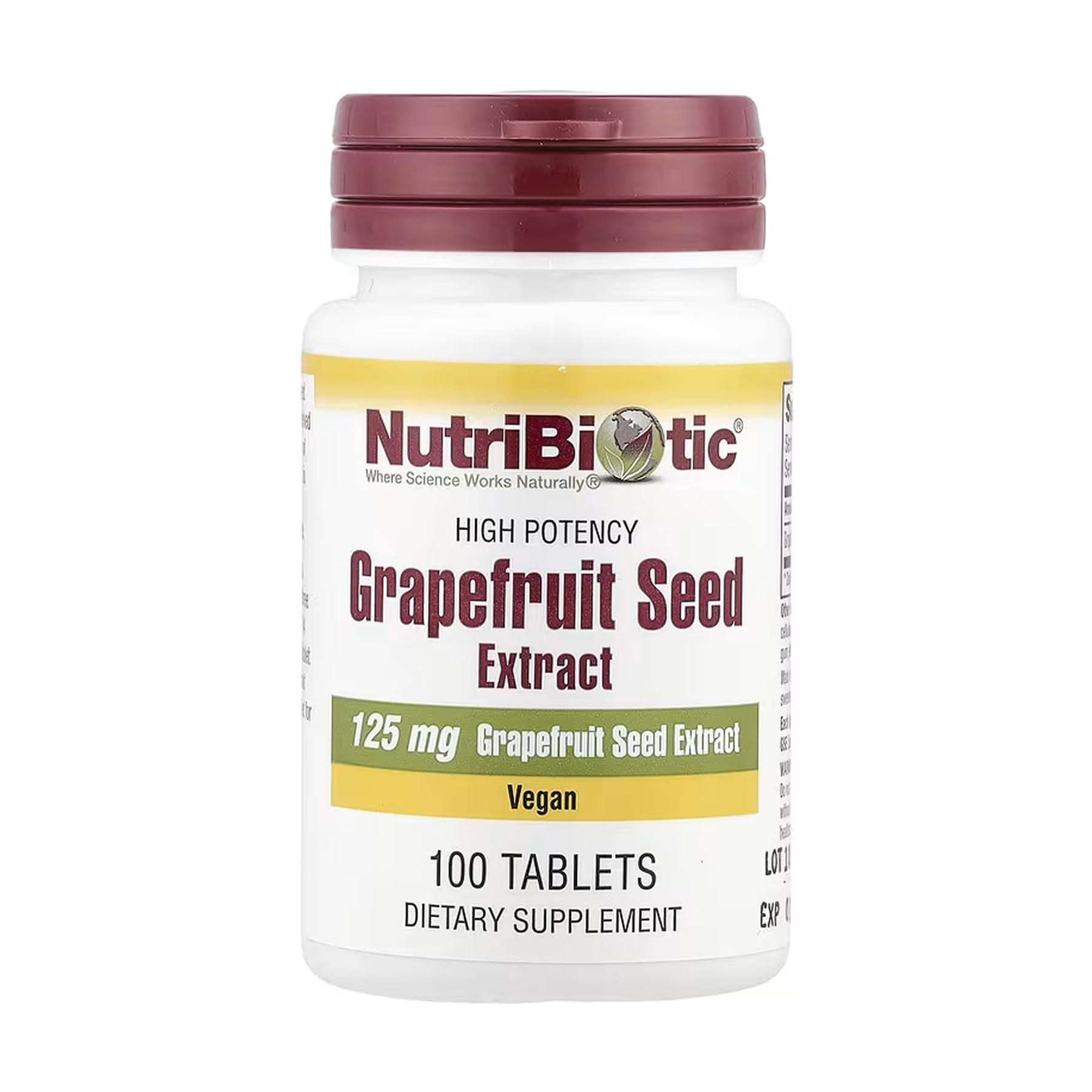 Nutribiotic Grapefruit Seed Extract 125mg - 100 tabs 2023-10-5478