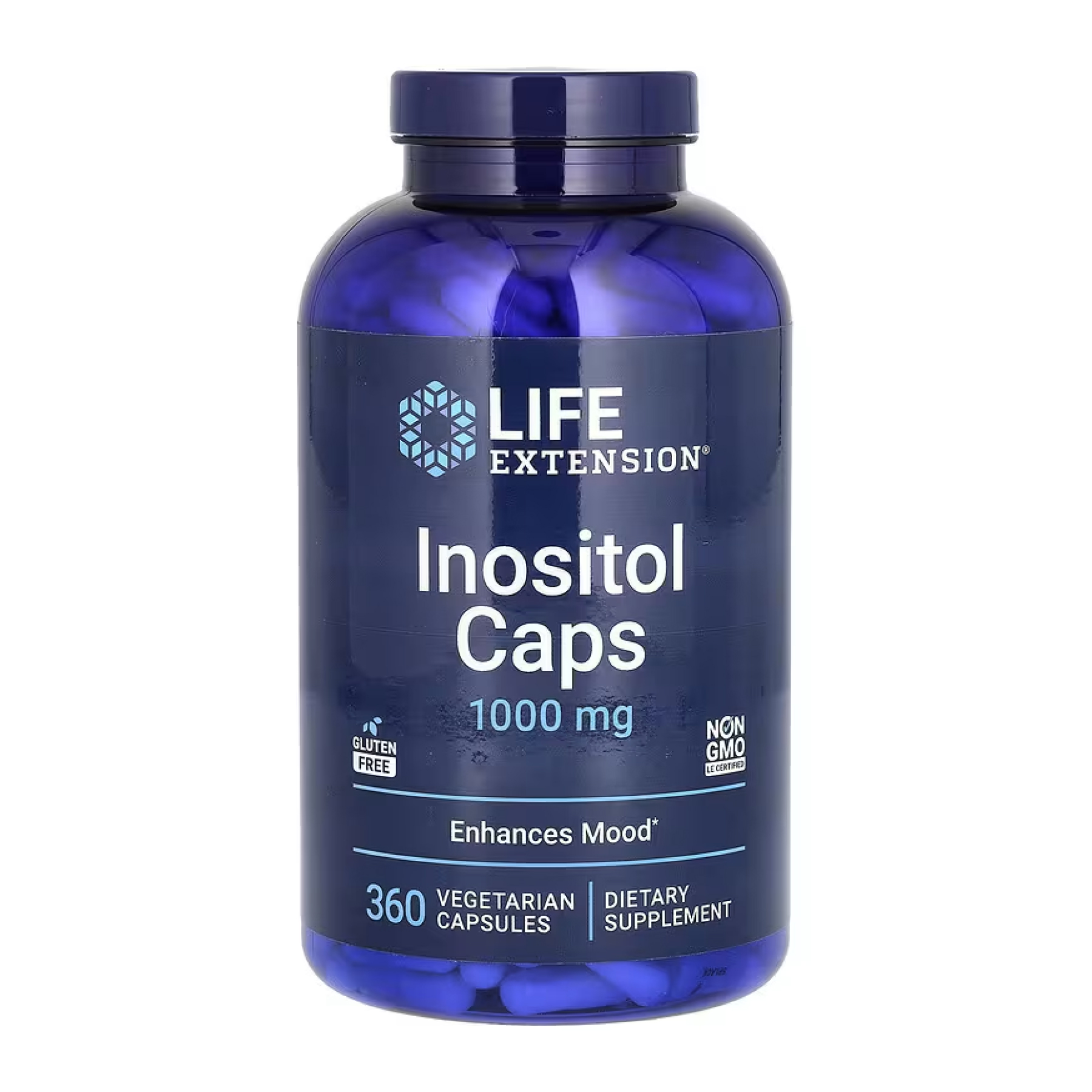 Life Extension Inositol 1000mg - 360 vcaps 2023-10-4280