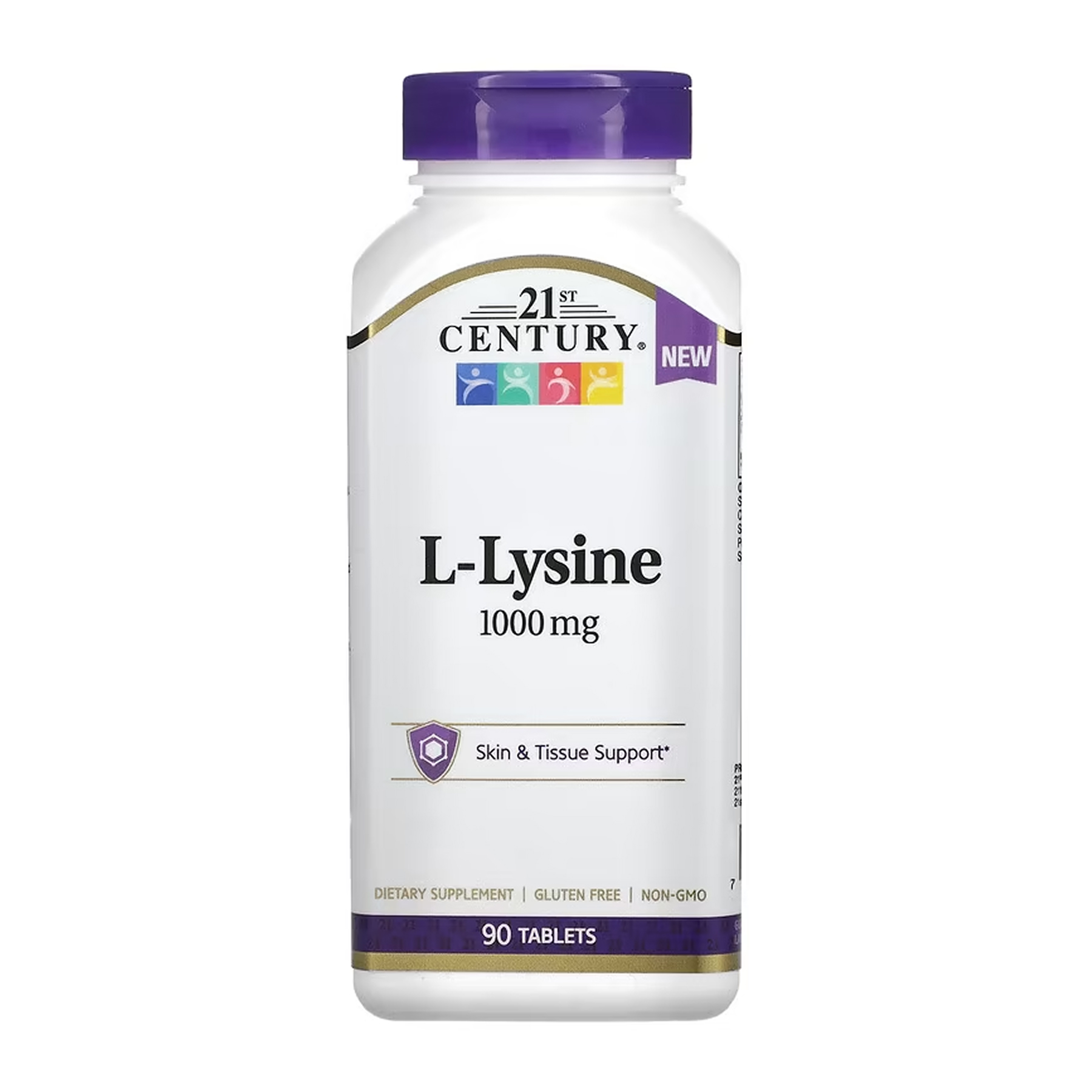 21st Century L-Lysine 1000 mg - 90 tabs 2023-10-7127