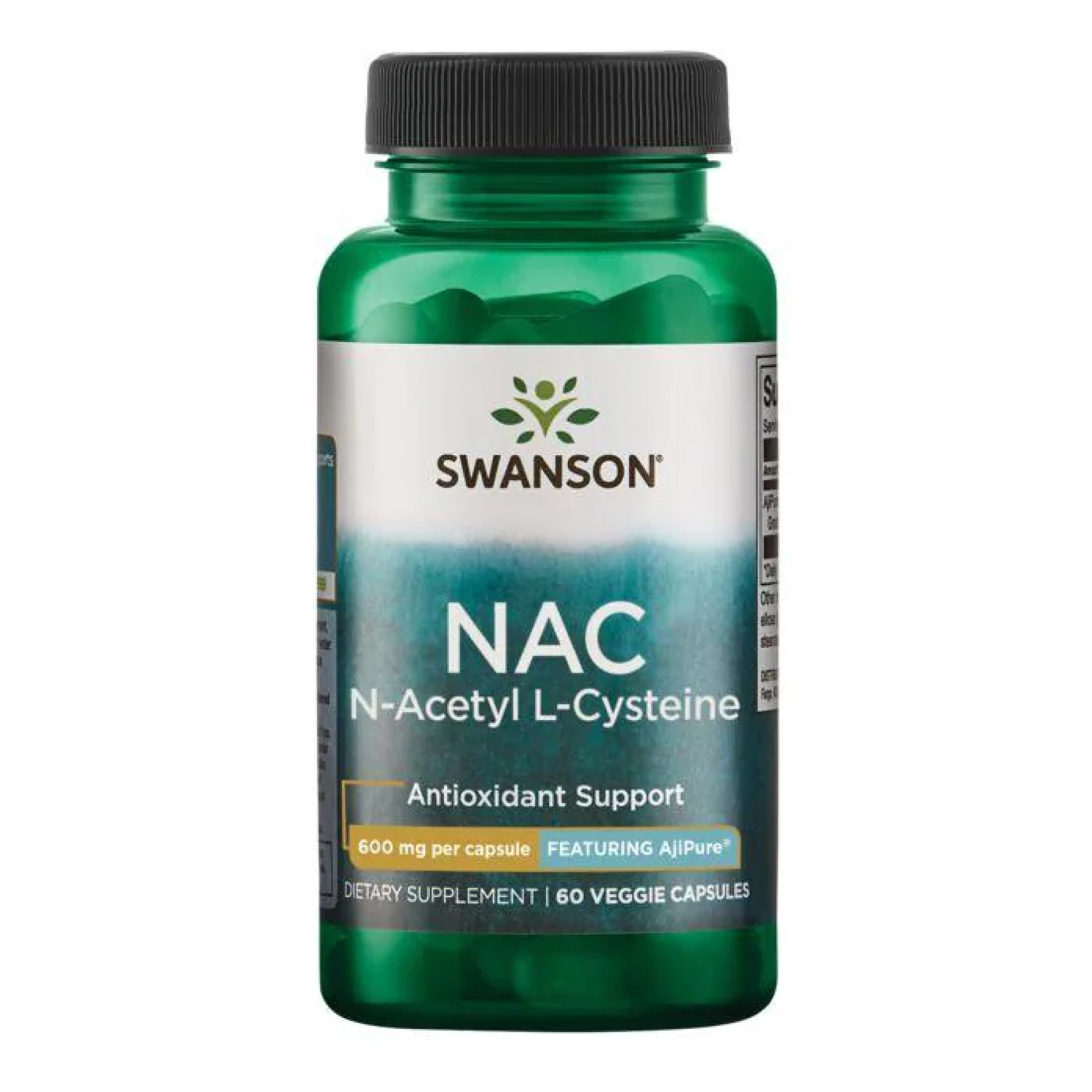 Swanson N-Acetyl L-Cysteine 600 mg - 60 caps 100-80-0992111-20