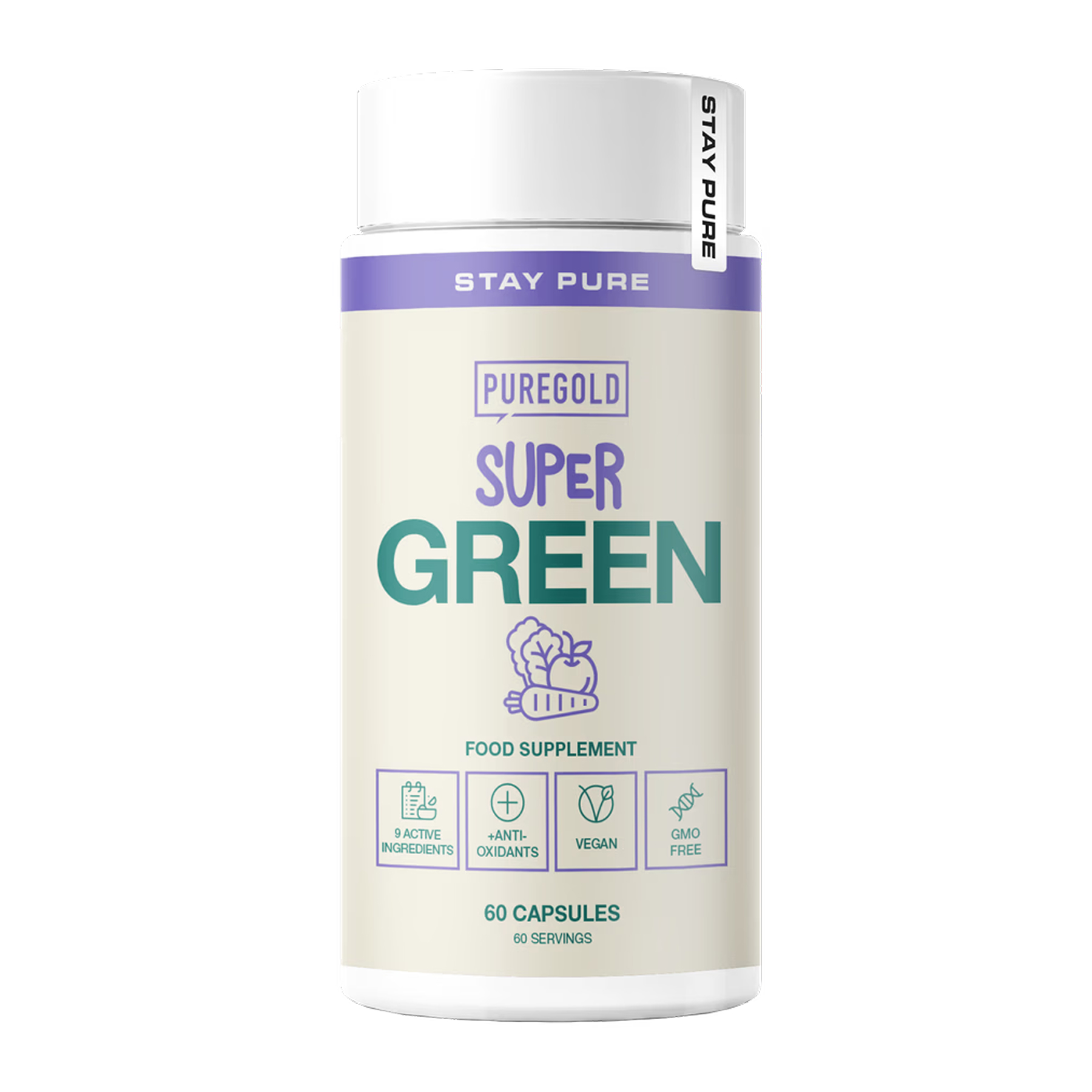 Pure Gold Super Green - 60 caps 2023-10-6076