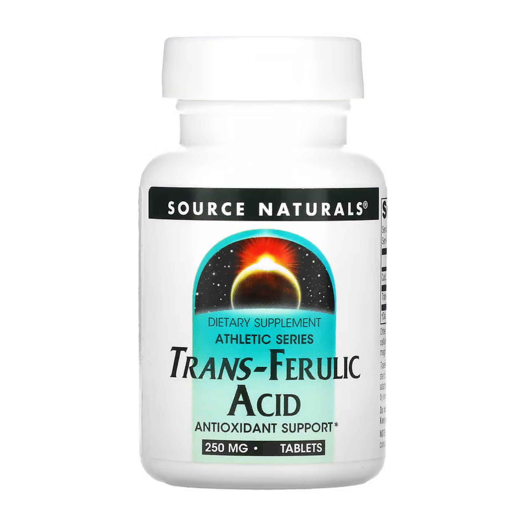 Source Naturals Trans-Ferulic Acid 250mg - 30 tabs 2023-10-5287