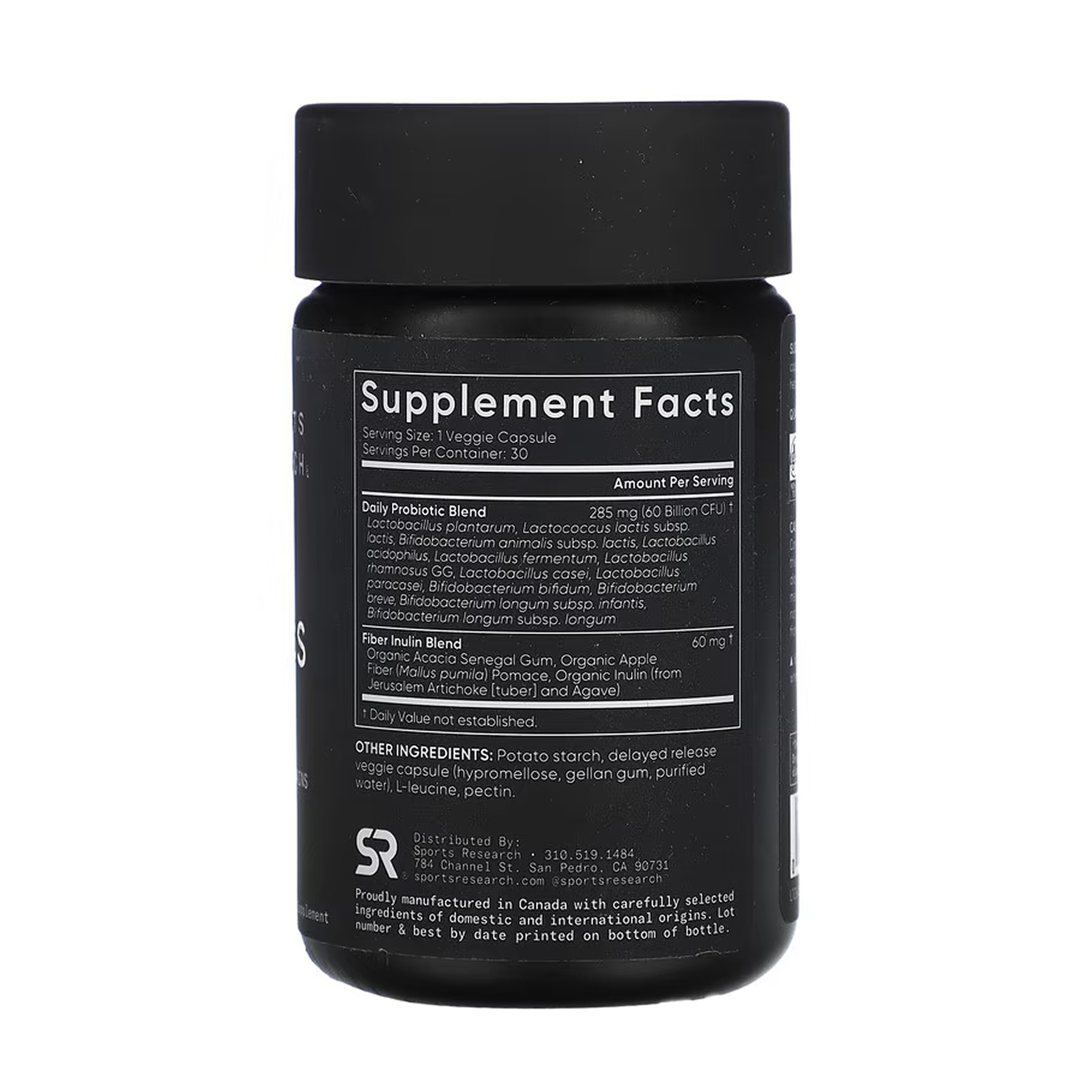 Sport Research Daily Probiotics with Prebiotics 60 Billion CFU - 30 veggie capsules 2023-10-6179
