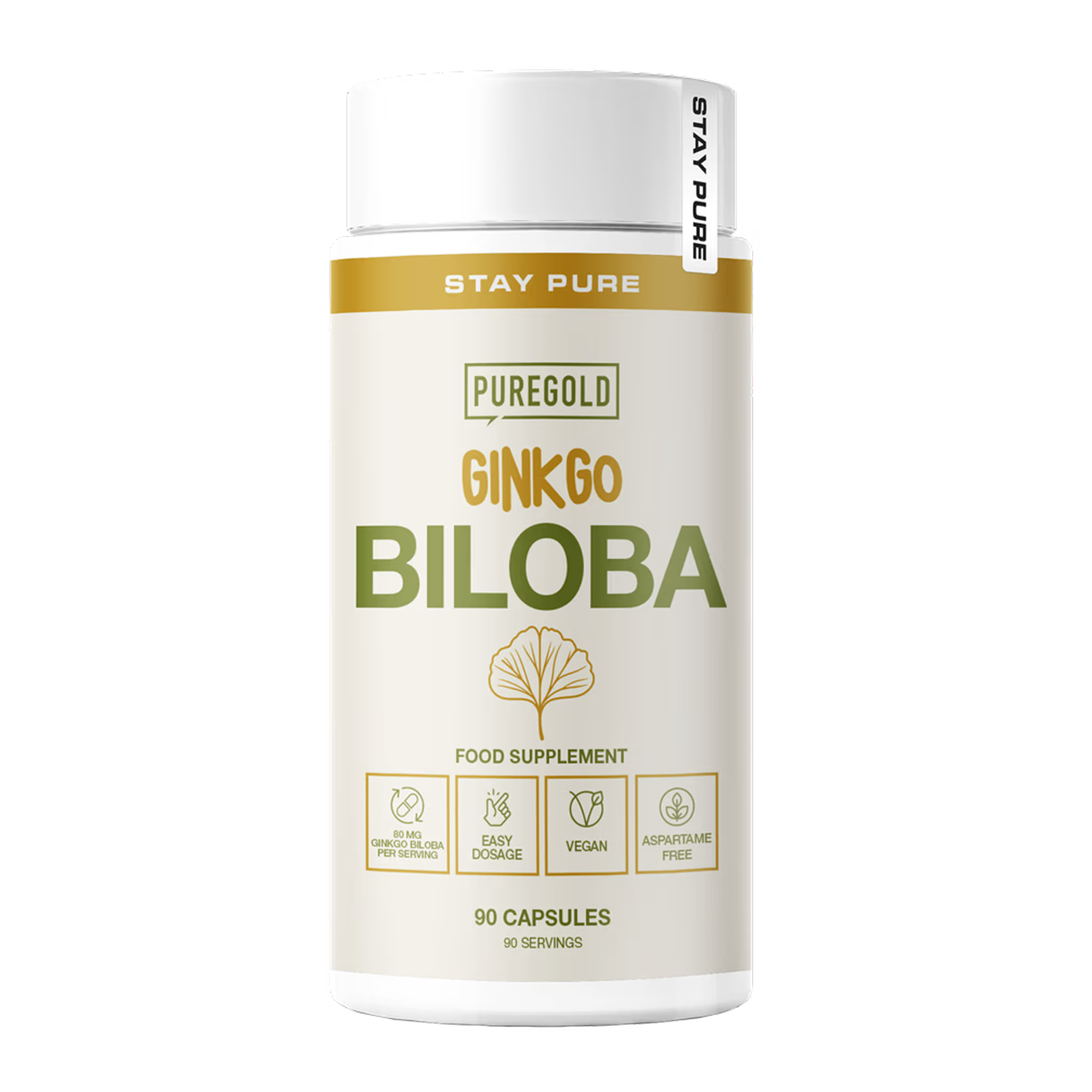 Pure Gold Ginkgo Biloba - 90 caps 2023-10-6077