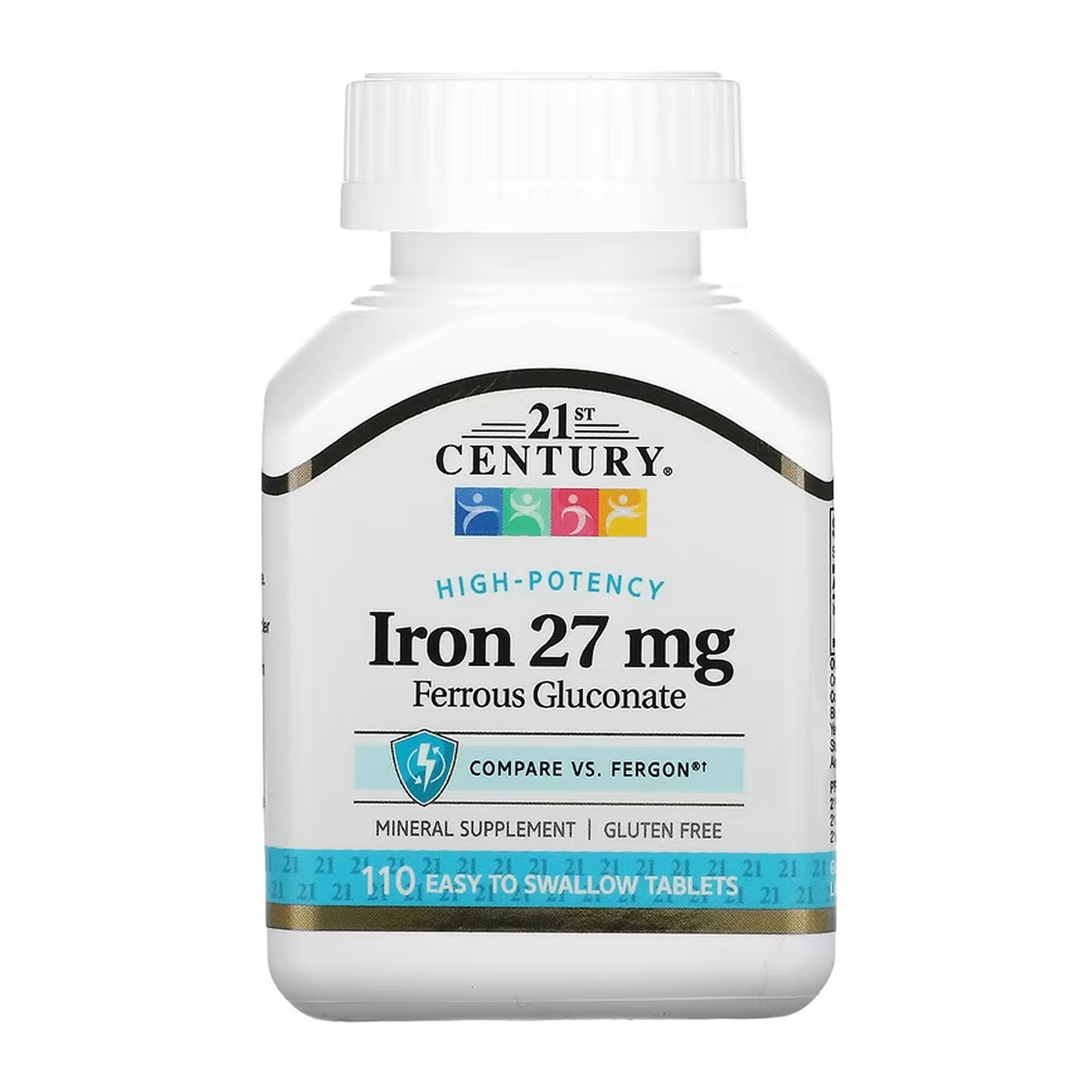 21st Century Iron 27 mg Ferrous Gluconate - 110 tabs 2023-10-7128