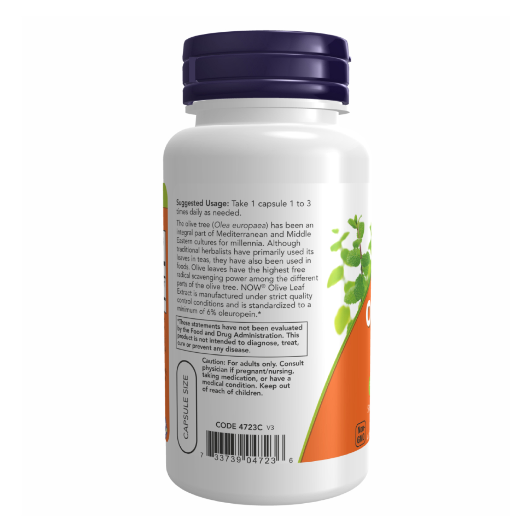 Now Foods Olive Leaf Extract 500mg - 120 vcaps 2022-10-1440