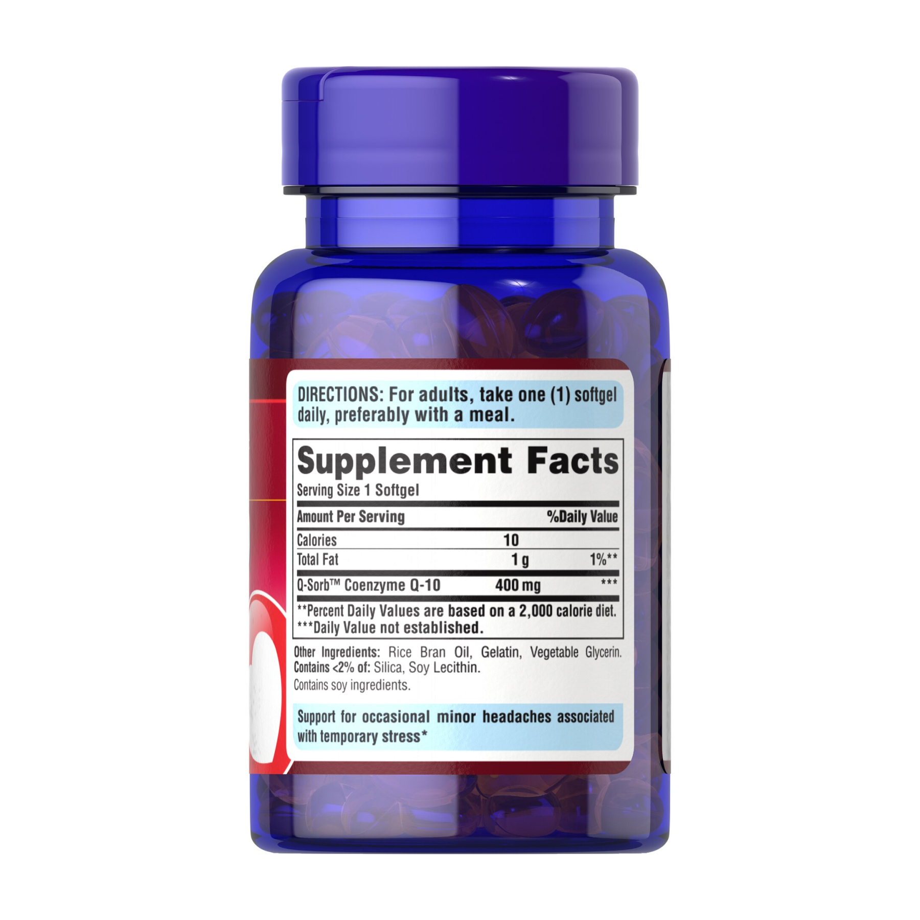 Puritans Pride Q-SORB™ Co Q-10 400mg - 30 softgels 2023-10-4581