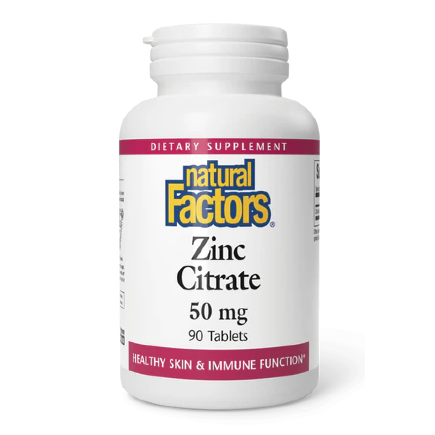 Natural Factors Zinc Citrate 50mg - 90 tabs 2023-10-3826