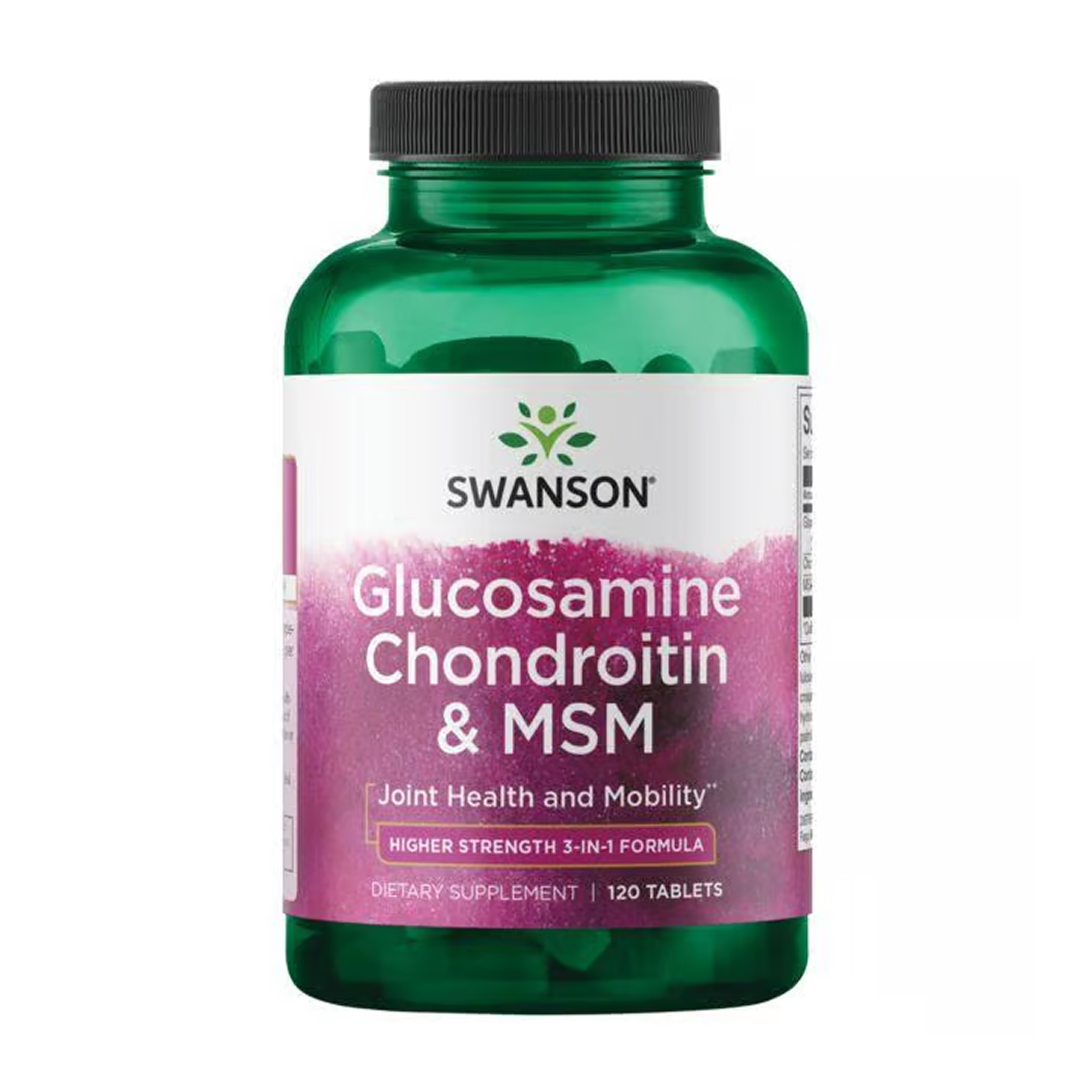 Swanson Glucosamine Chondroitin & Msm - Higher Strength - 120 tabs 2023-10-5720