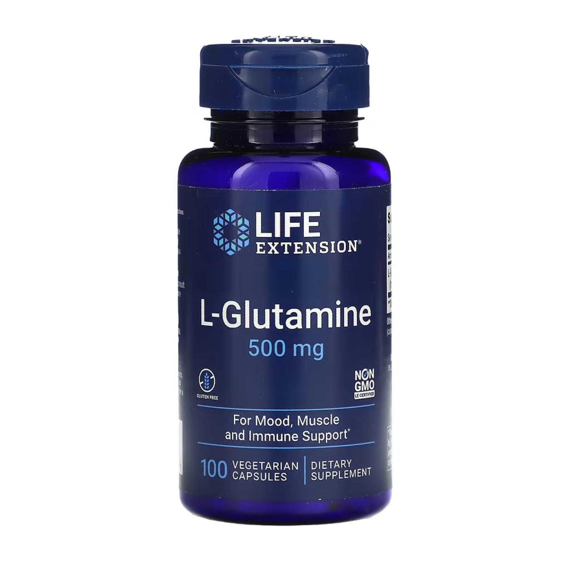 Life Extension L-Glutamine 500 mg - 100 vcaps 2023-10-5140