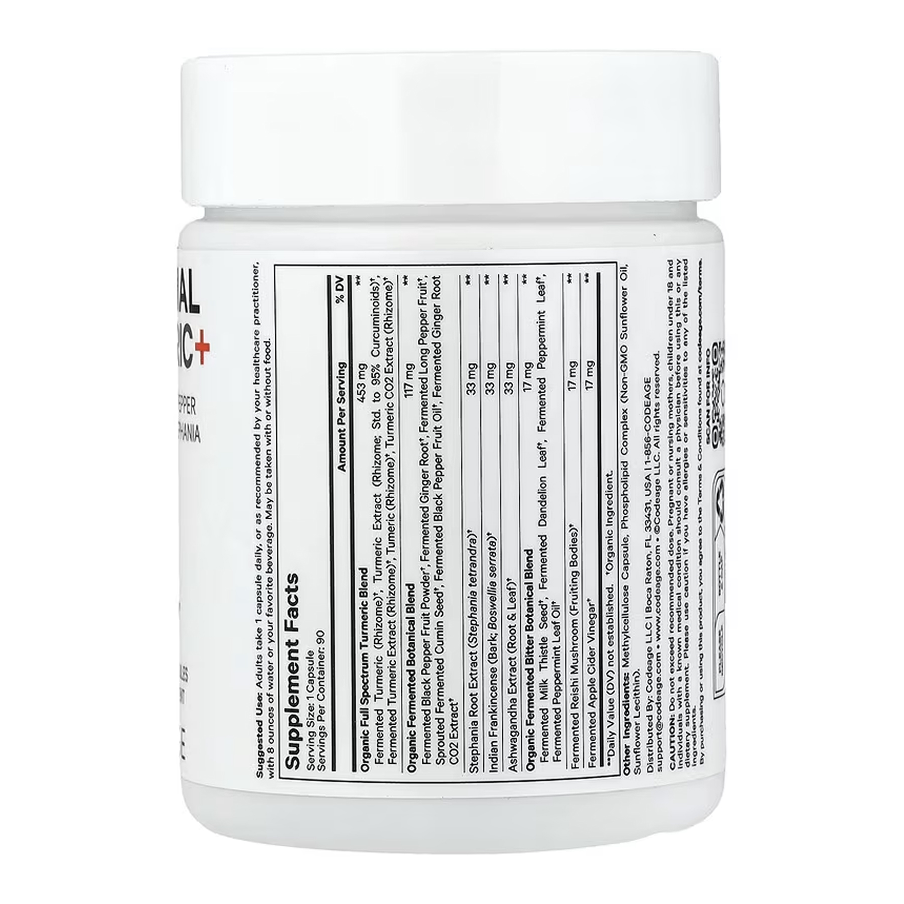 Codeage Liposomal Turmeric+ - 90 vcaps 2023-10-7725