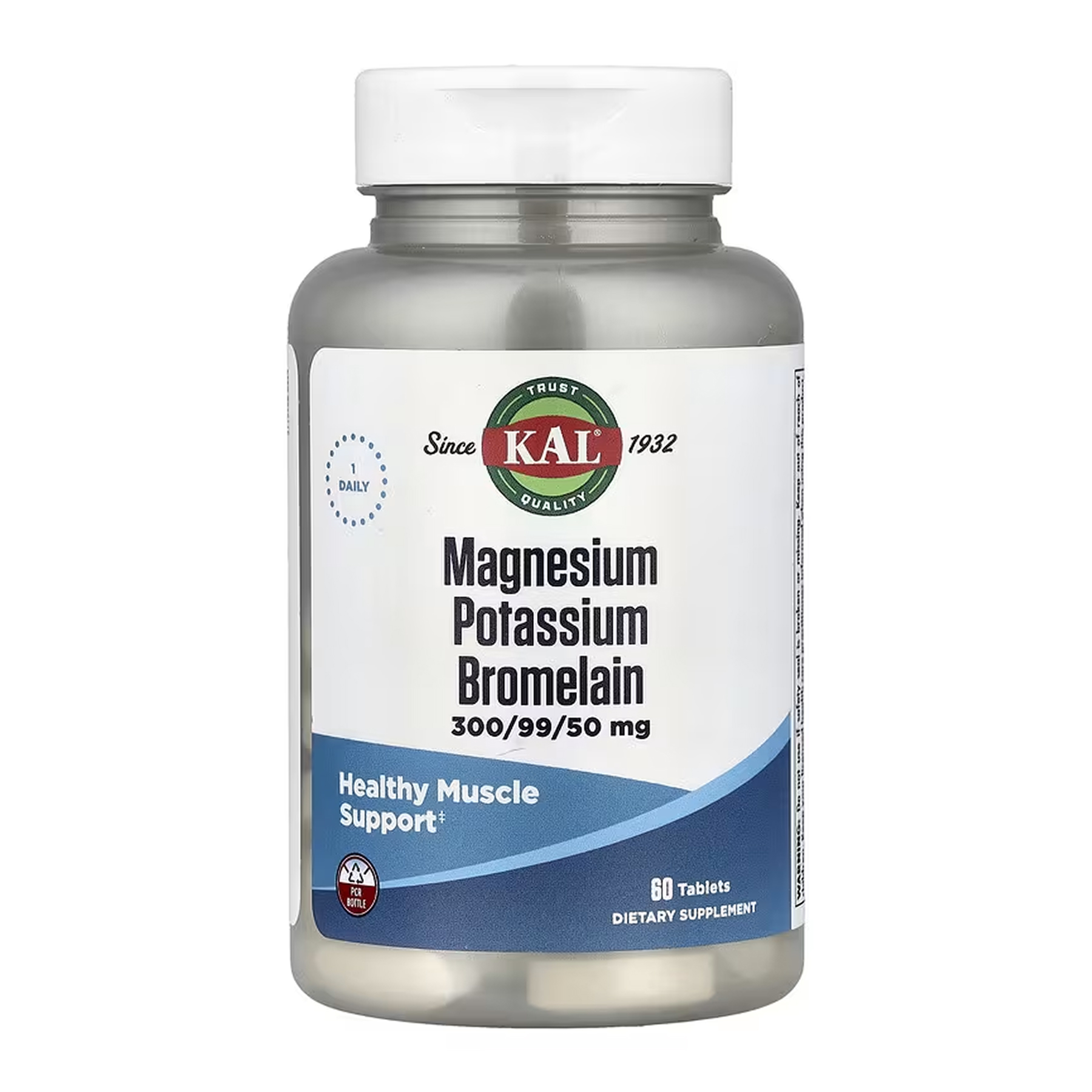 KAL Magnesium Potassium Bromelain - 60 tabs 2023-10-7017