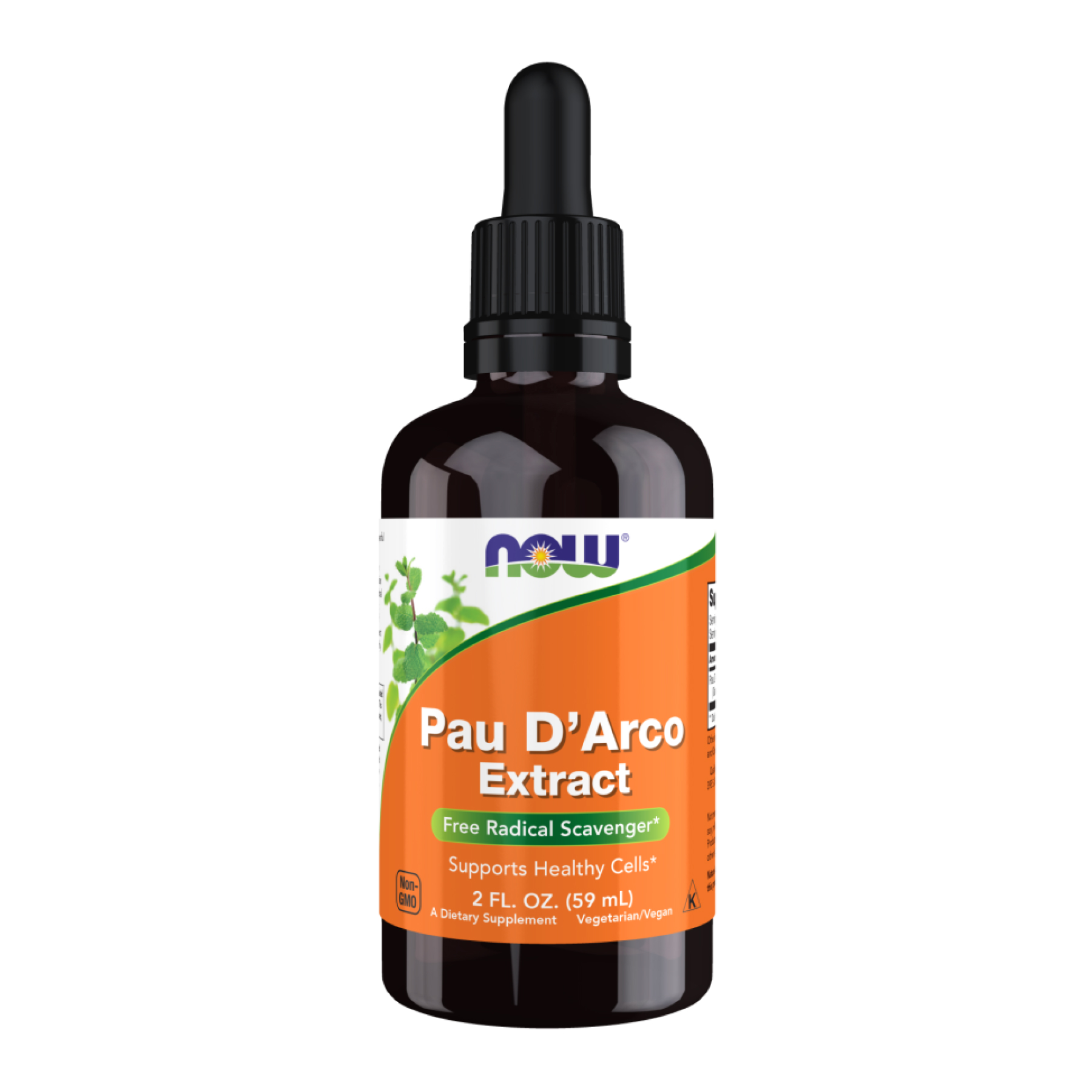 Now Foods Pau D'Arco Extract Liquid - 59ml (2oz) 2022-10-2656