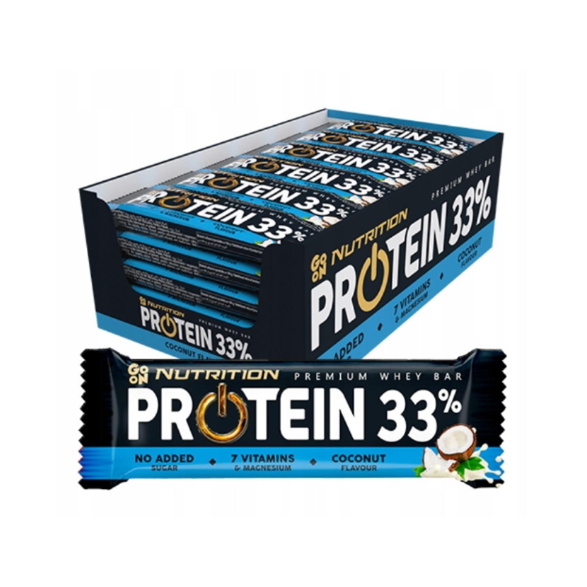 GoOn Nutrition Protein 33% Bar - 25x50g Coconut 2023-10-3729