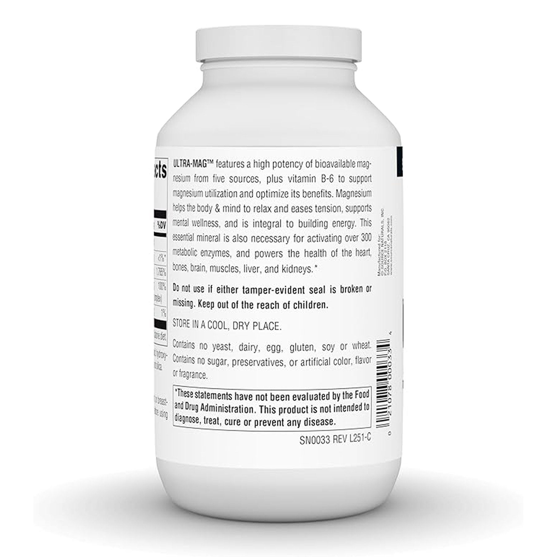 Source Naturals Ultra-Mag Magnesium Complex - 240 tabs 2022-10-1303