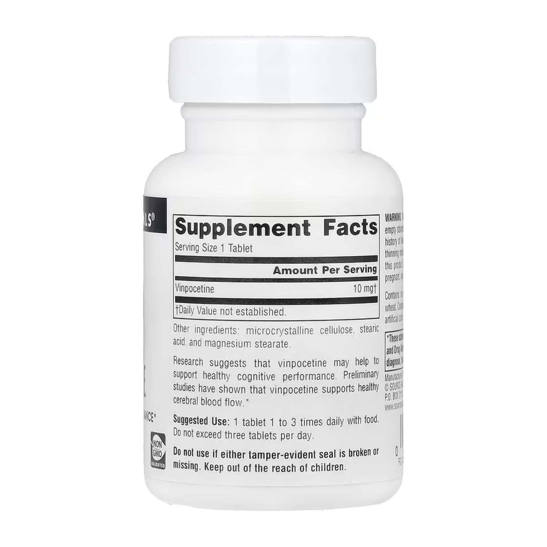 Source Naturals Vinpocetine 10mg - 120 tabs 2023-10-5291
