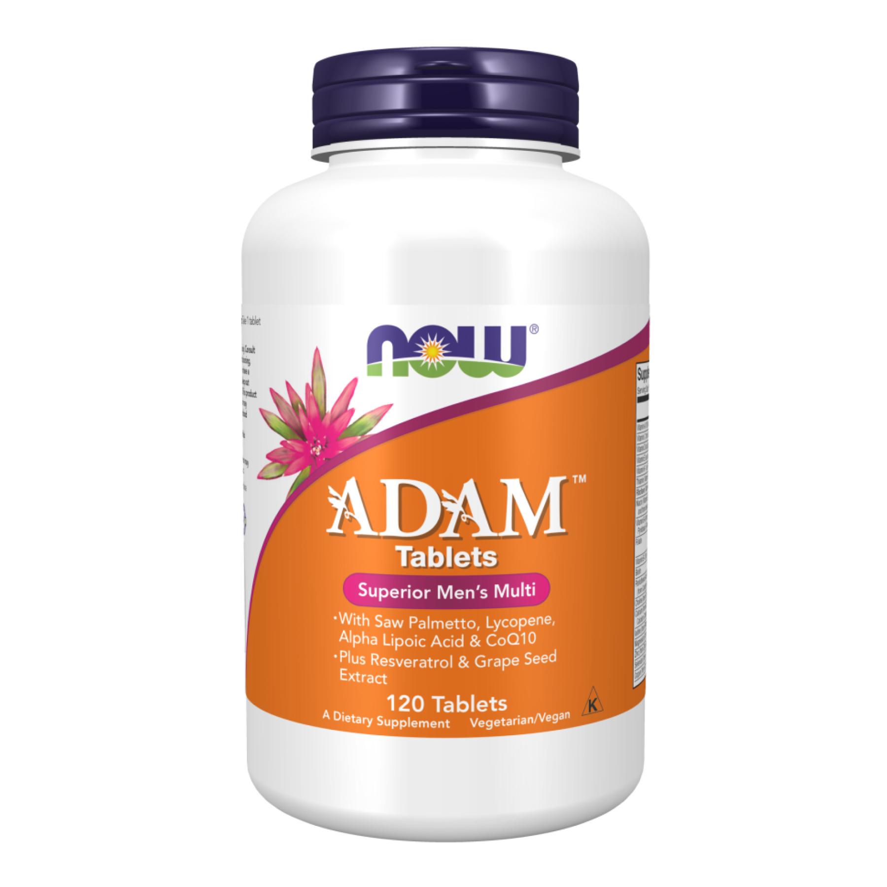 Now Foods ADAM™ Men's Multiple Vitamin - 120 tabs 2023-10-2092