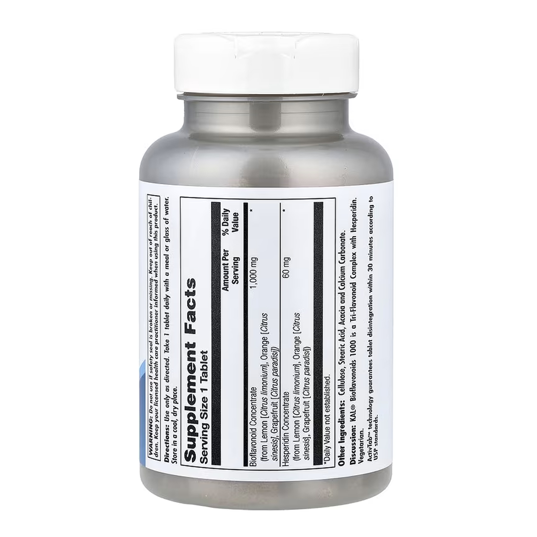 KAL Bioflavonoid 1000mg - 100 tabs 2023-10-6992