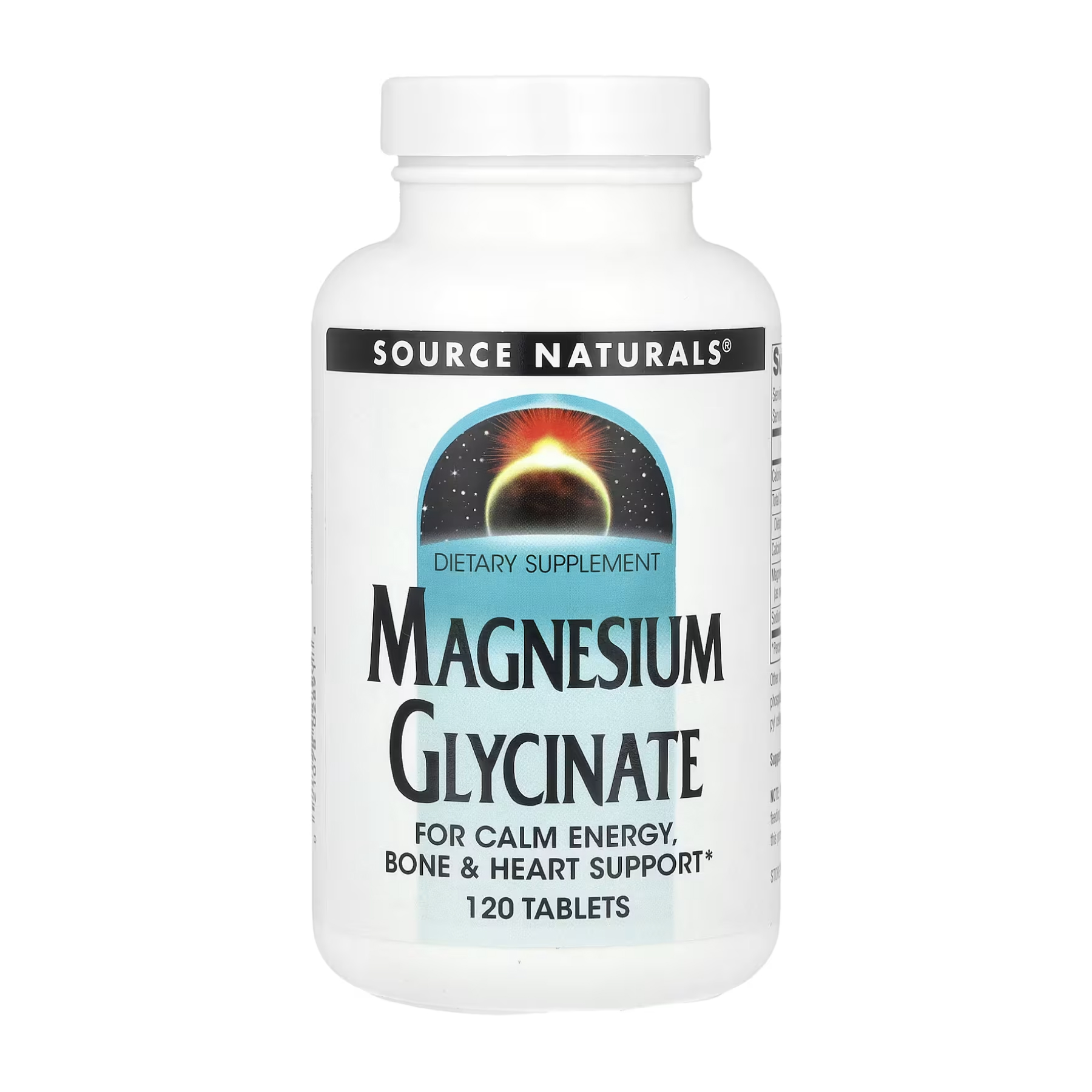 Source Naturals Magnesium Glycinate - 120 tabs 2023-10-4633