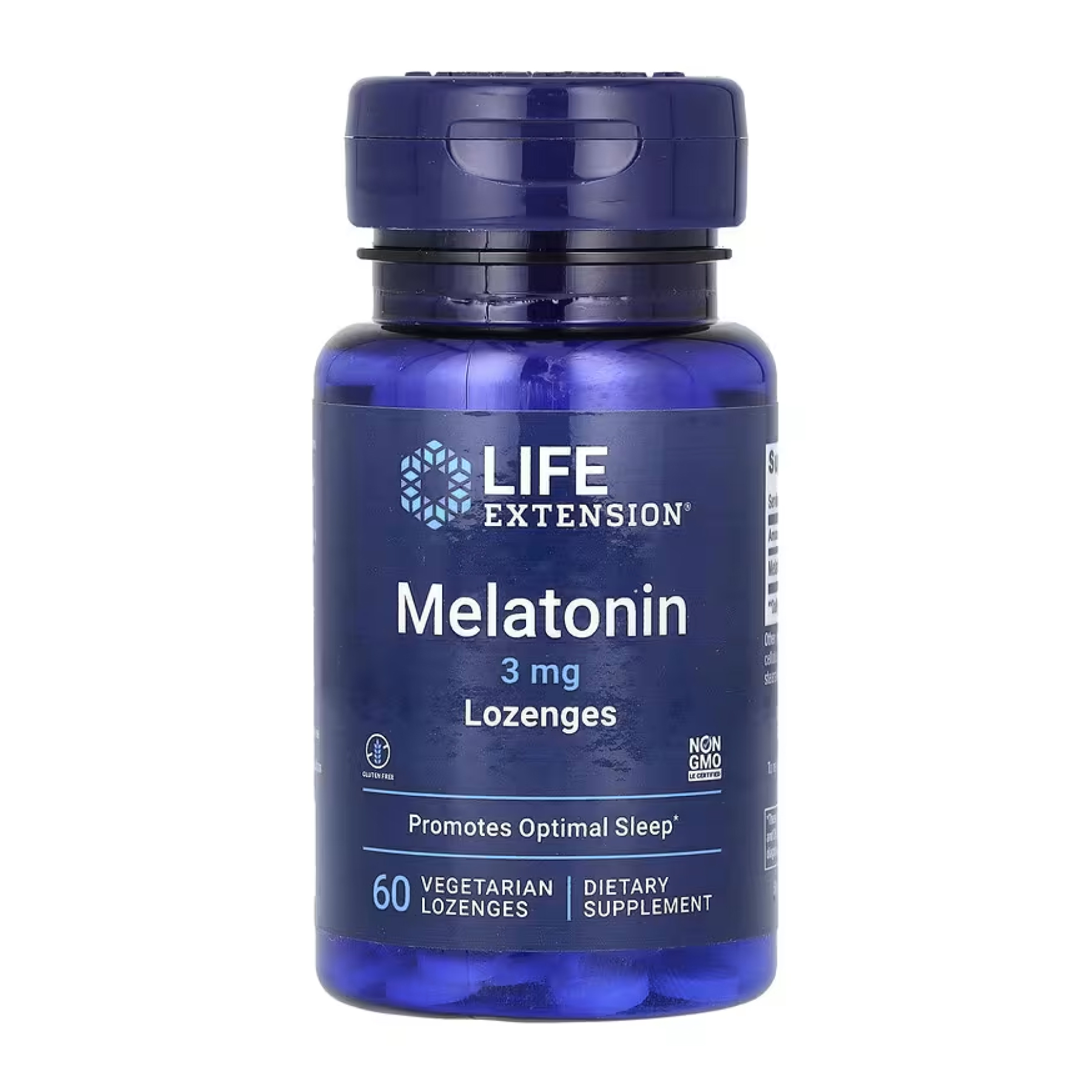Life Extension Melatonin 3mg - 60 vegetarian lozenges 2023-10-4283