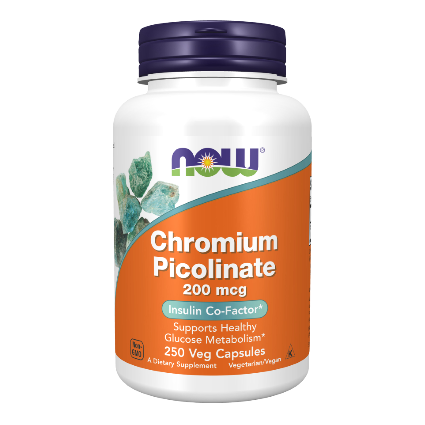 Now Foods Chromium Picolinate 200 mcg - 250 caps 100-30-4892555-20