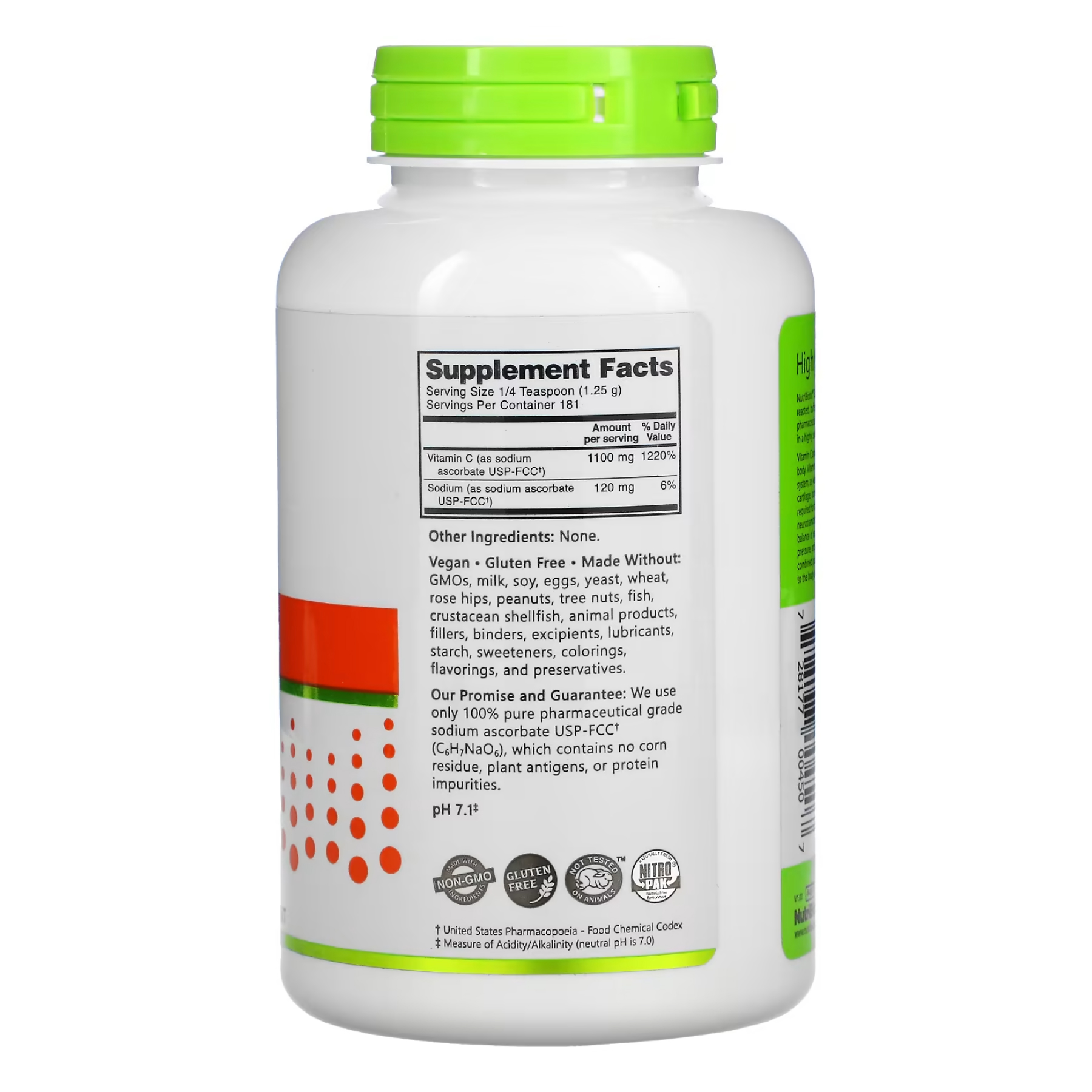 Nutribiotic Sodium Ascorbate Powder - 227g 2022-10-3005