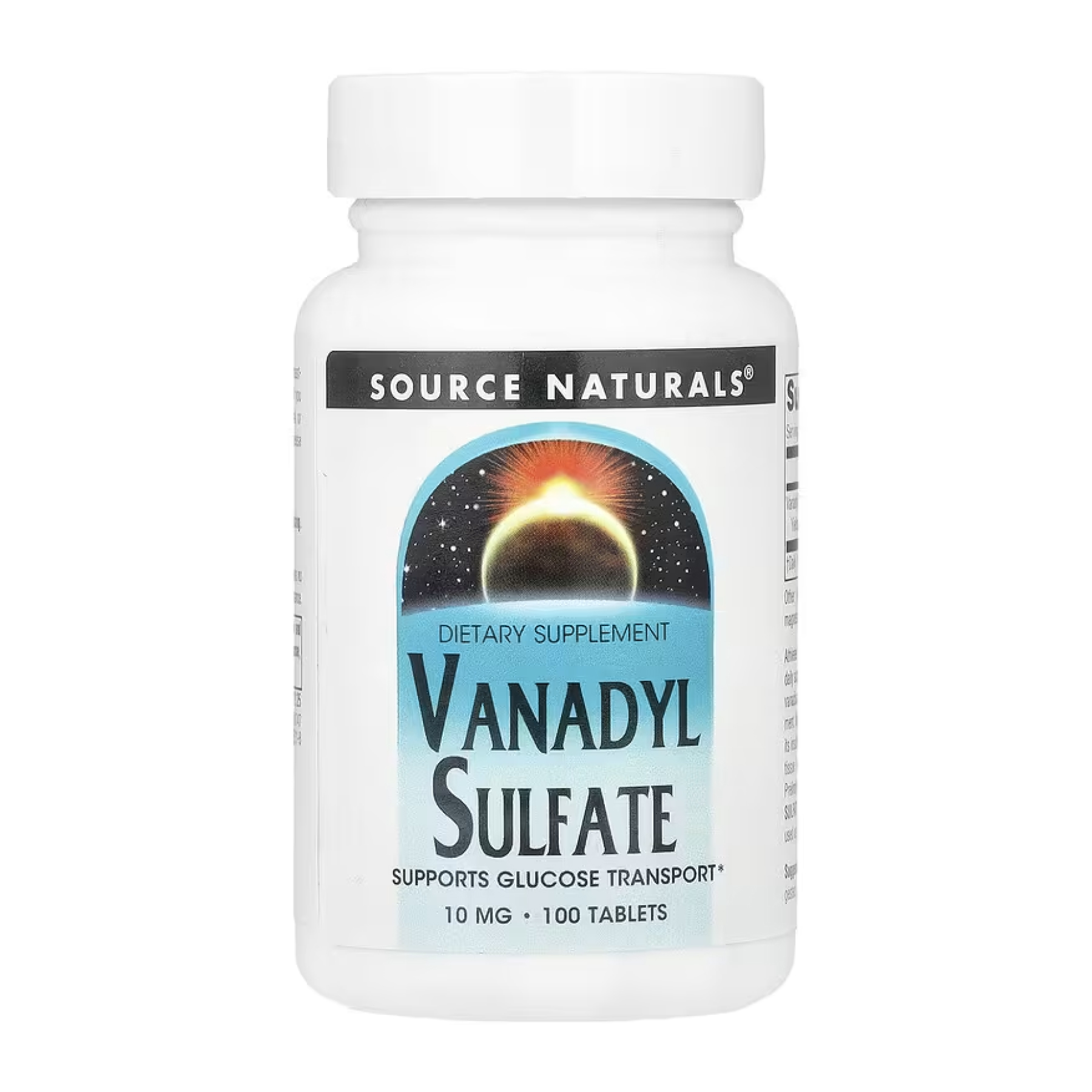Source Naturals Vanadyl Sulfate 10mg - 100 tabs 2023-10-5292