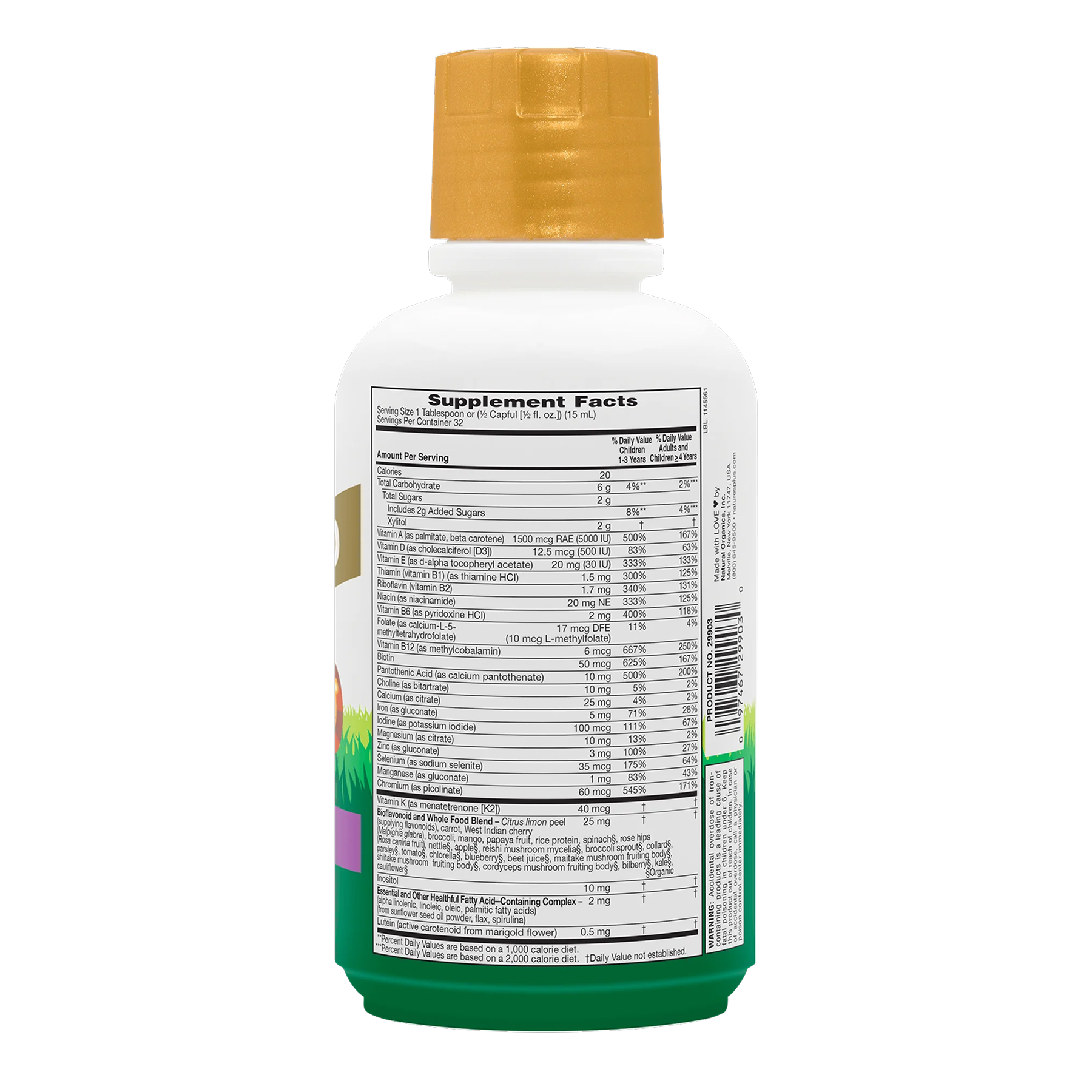Natures Plus Animal Parade Gold Multivitamin Liquid - 473.18 ml Tropical Berry 2023-10-6472
