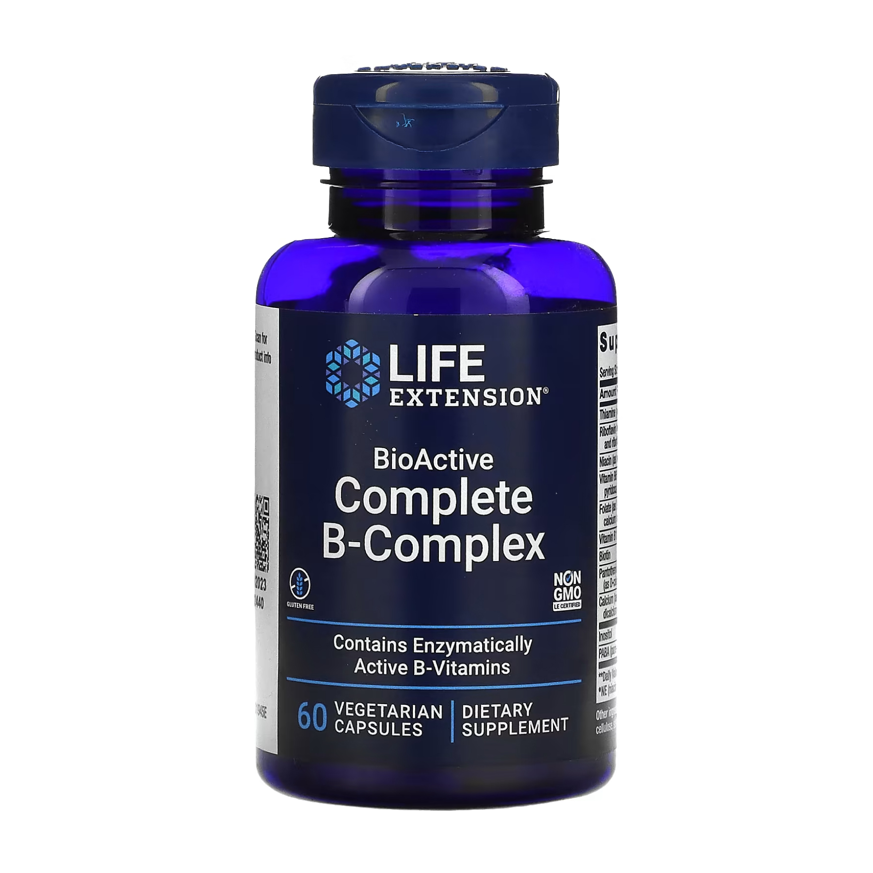 Life Extension BioActive Complete B-Complex - 60 vcaps (Повреждена банка) 2023-10-7812
