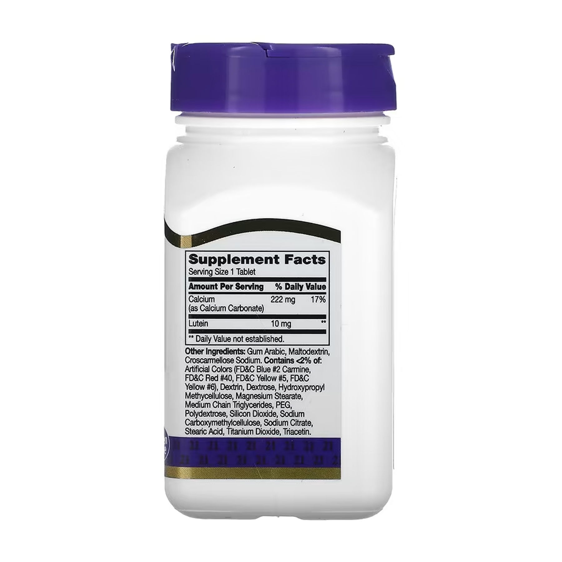 21st Century Lutein 10 mg - 60 tabs 2023-10-7080
