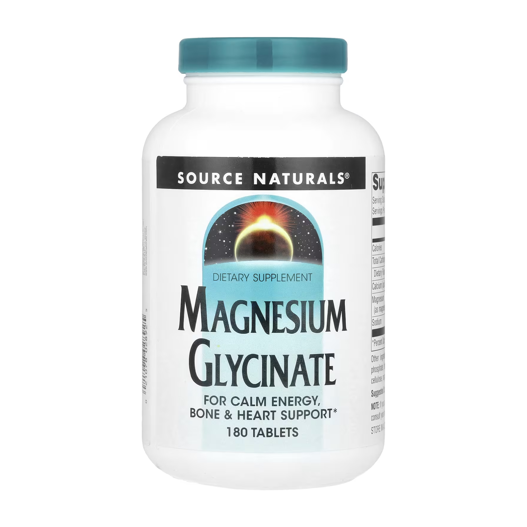 Source Naturals Magnesium Glycinate - 180 tabs 2023-10-4634
