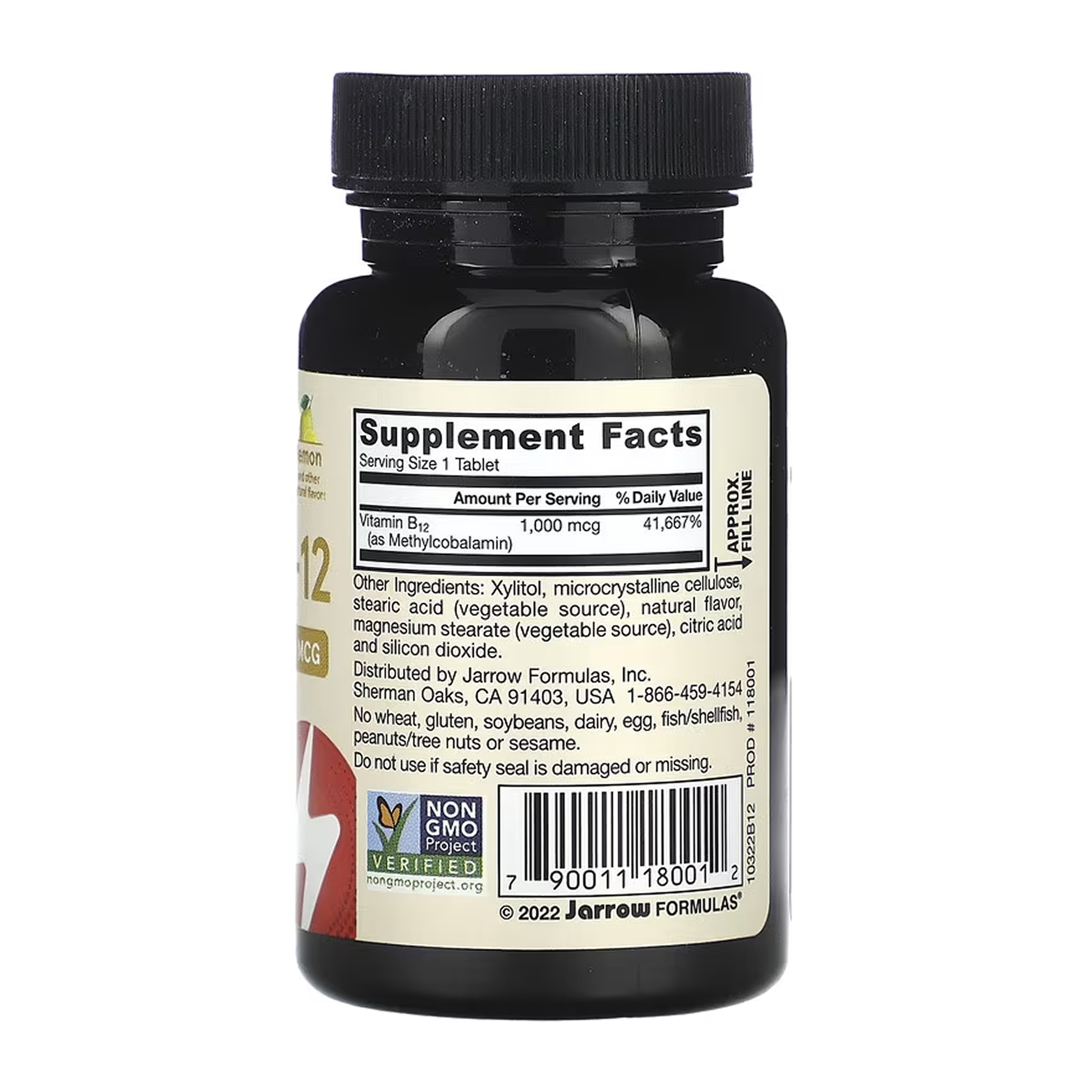 Jarrow Formulas Methyl B12 Methylcobalamin 1000 mcg - 100 tabs (Повреждена банка) 2023-10-8020