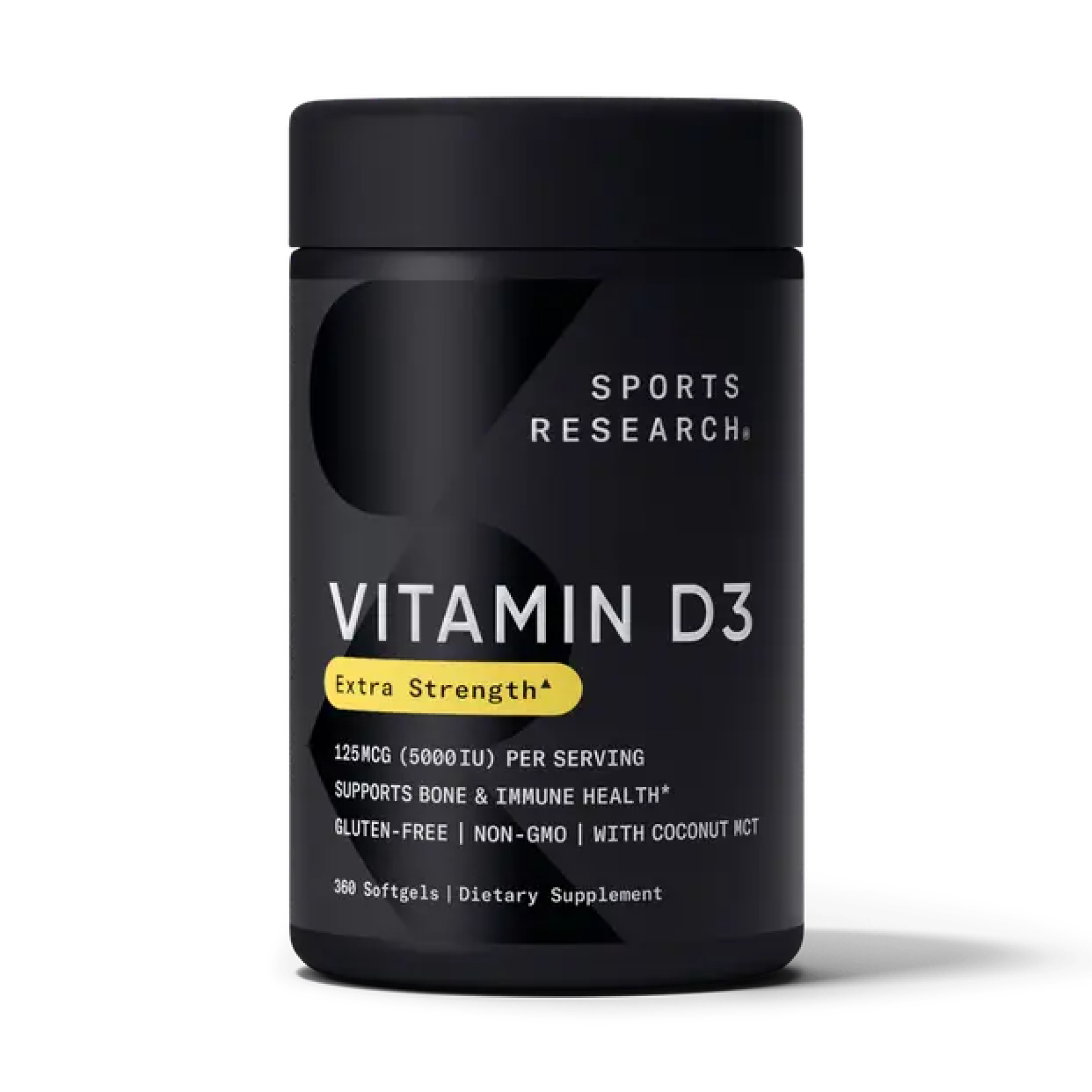 Sport Research Vitamin D3 5000IU - 360 softgels 2023-10-4401