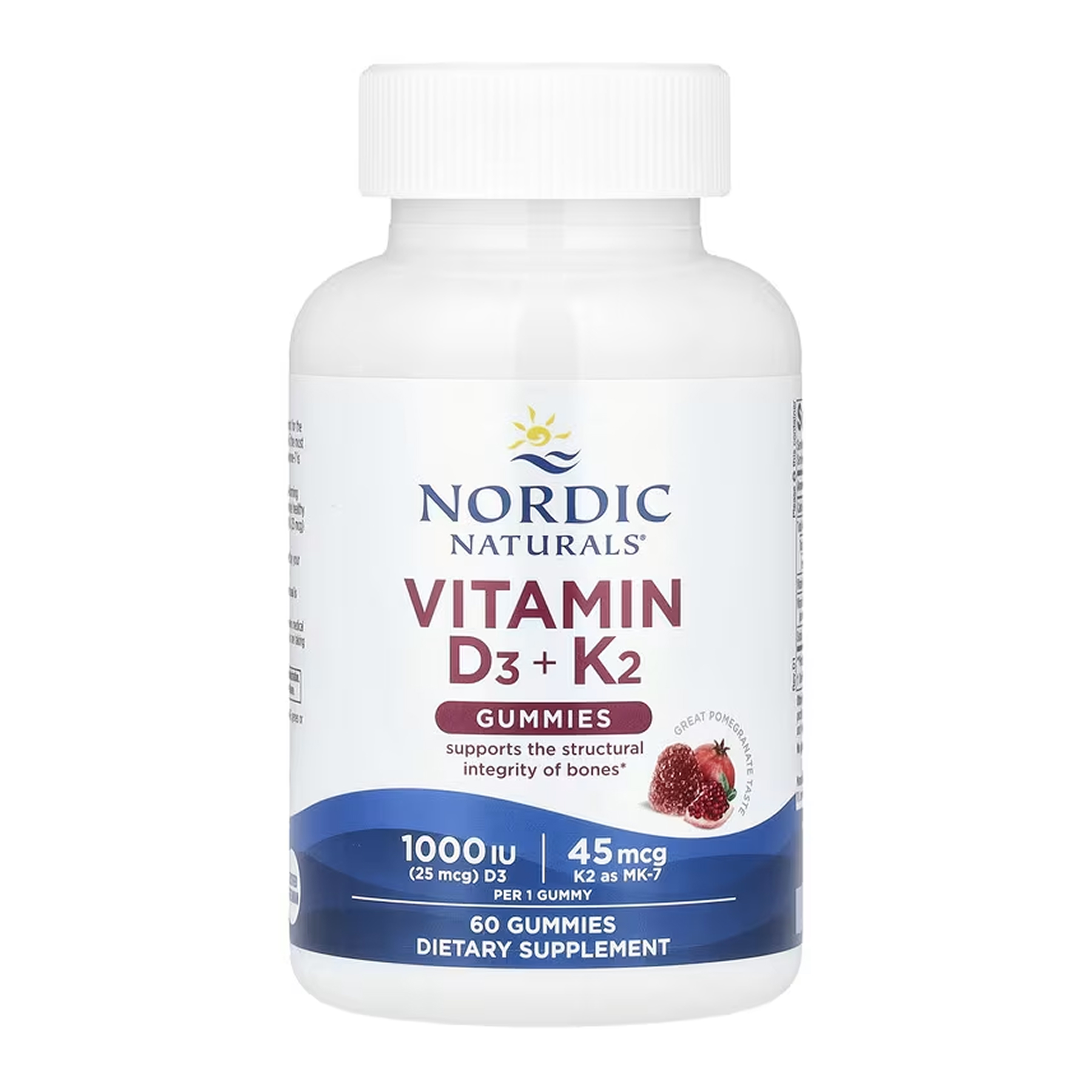 Nordic Naturals Vitamin D3 + K2 - 60 gummies 2023-10-7856
