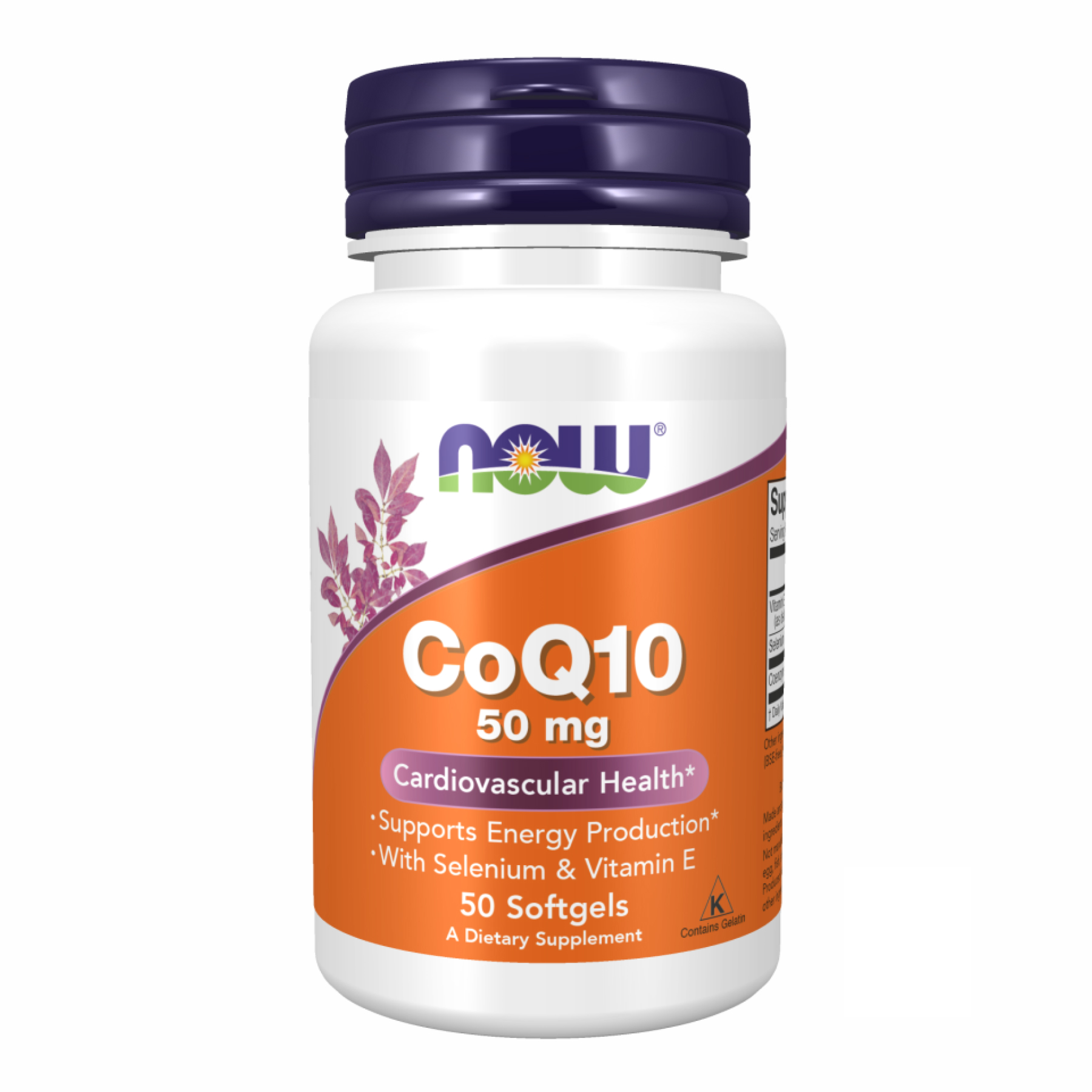 Now Foods CoQ10 50mg - 50 Softgels 100-76-0449692-20