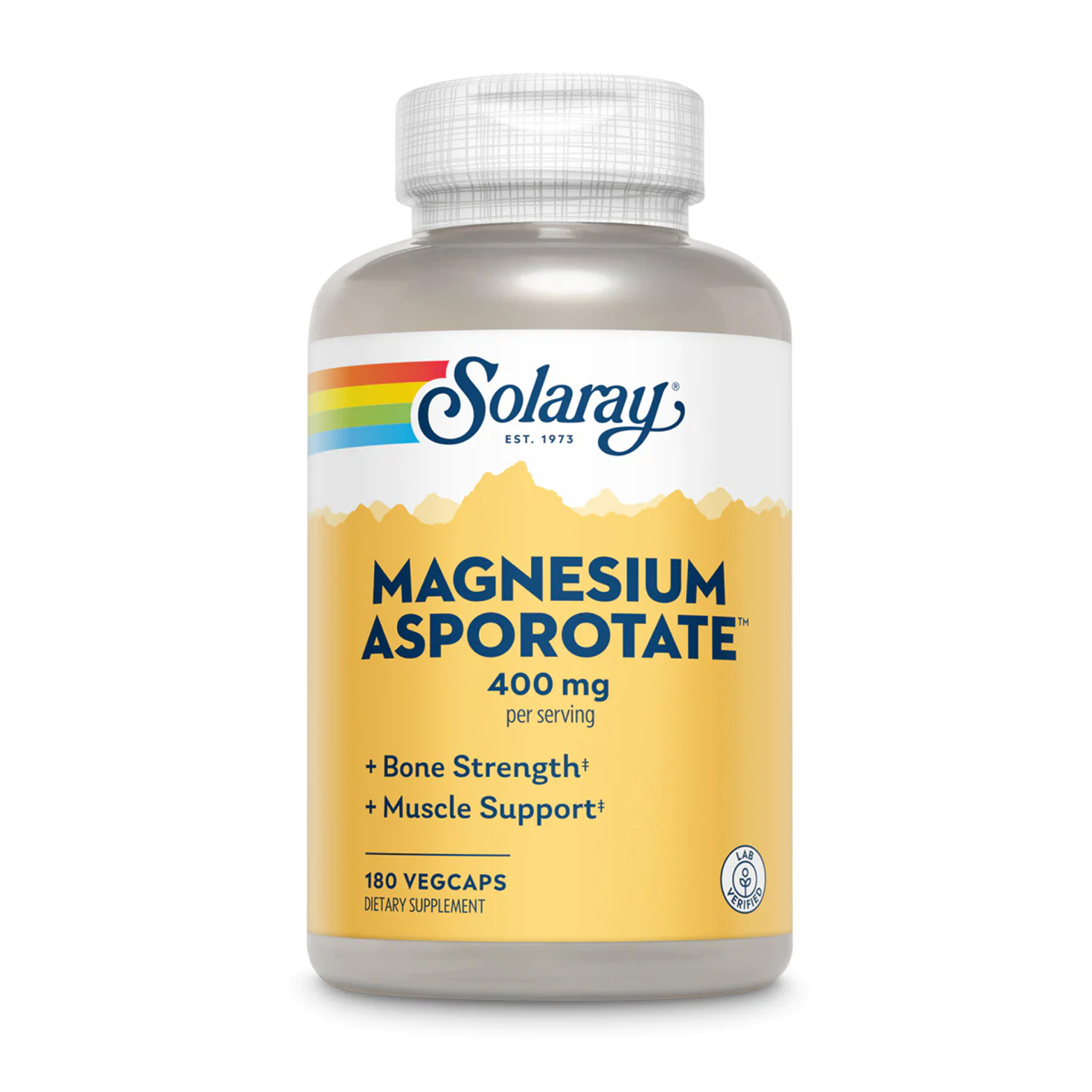 Solaray Magnesium Asporotate - 180 vcaps 2022-10-1032