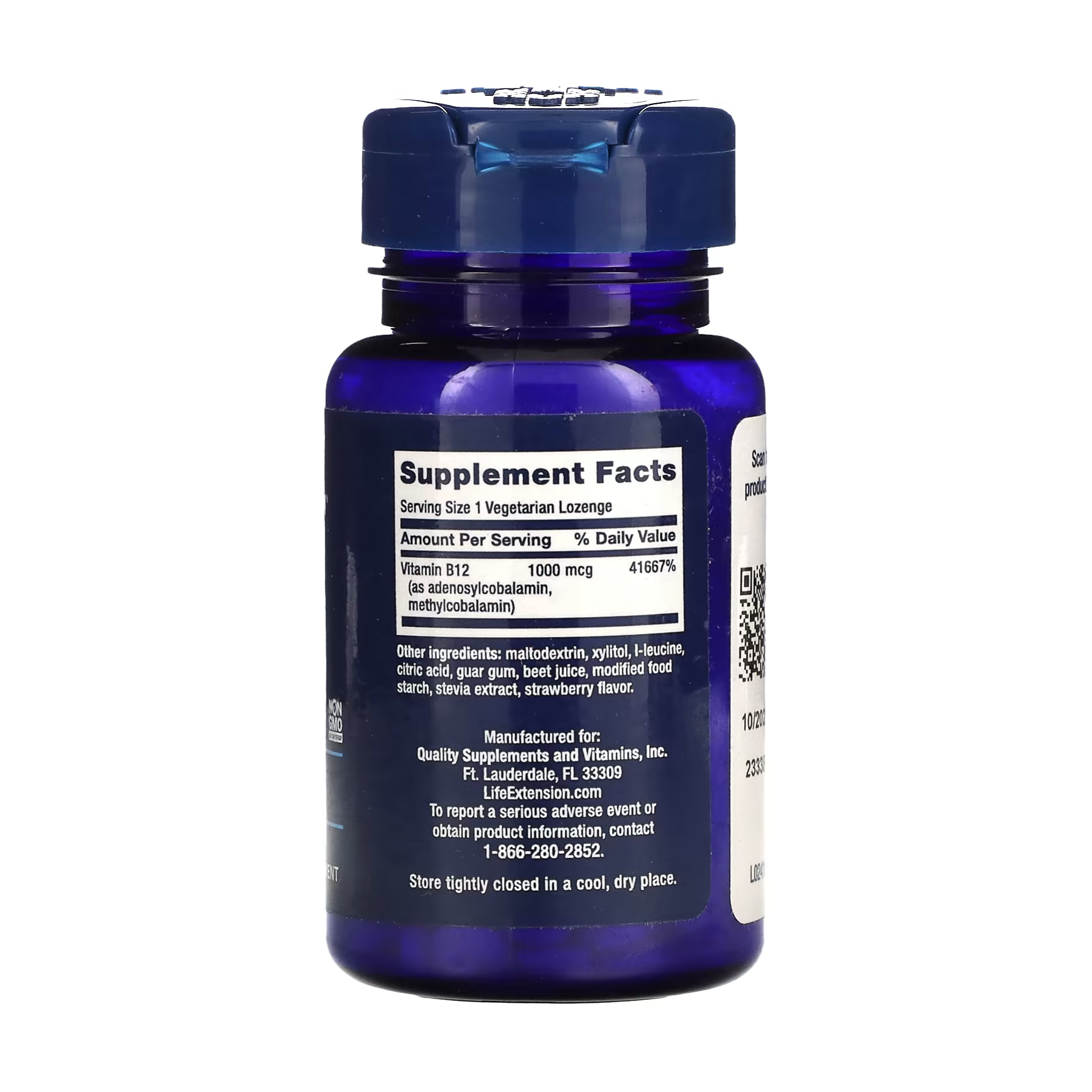 Life Extension B12 Elite - 60 vcaps (Повреждена банка) 2024-11-0050