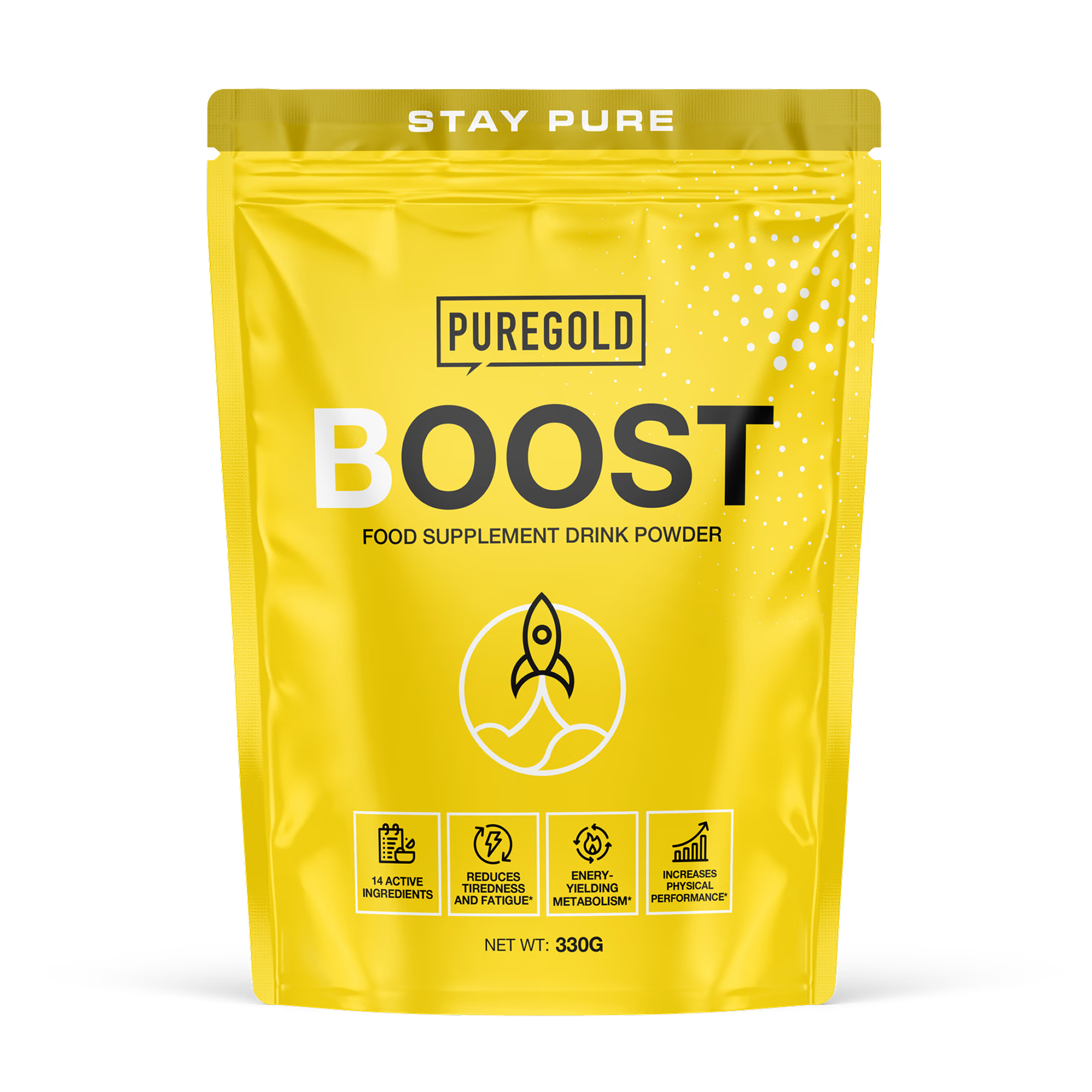 Pure Gold Boost Pre-Workout - 330g Green Apple 2023-10-7308